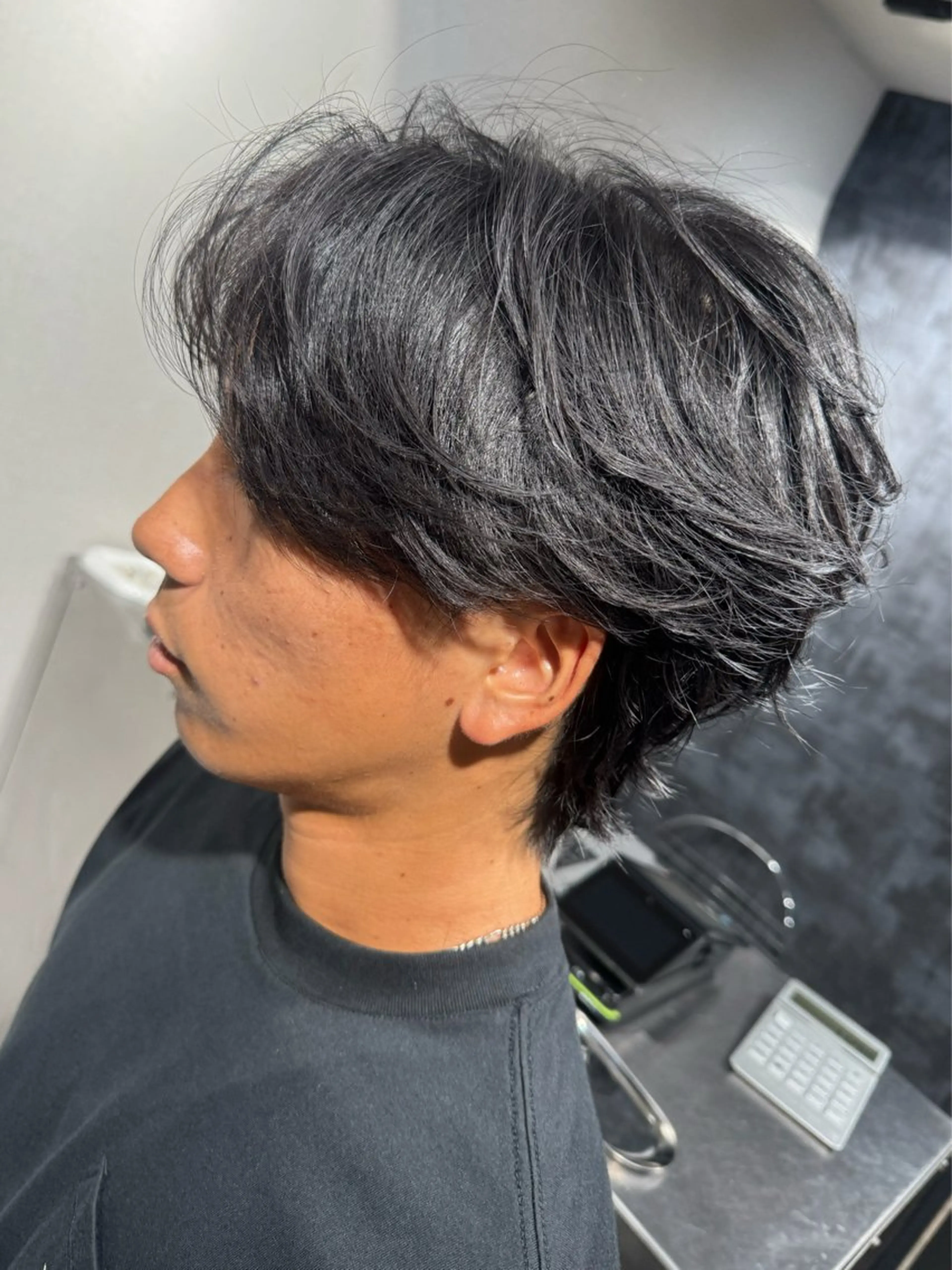 メンズ カット ヘアセット 表参道フェザーパーマ ニュアンスパーマのヘアスタイル