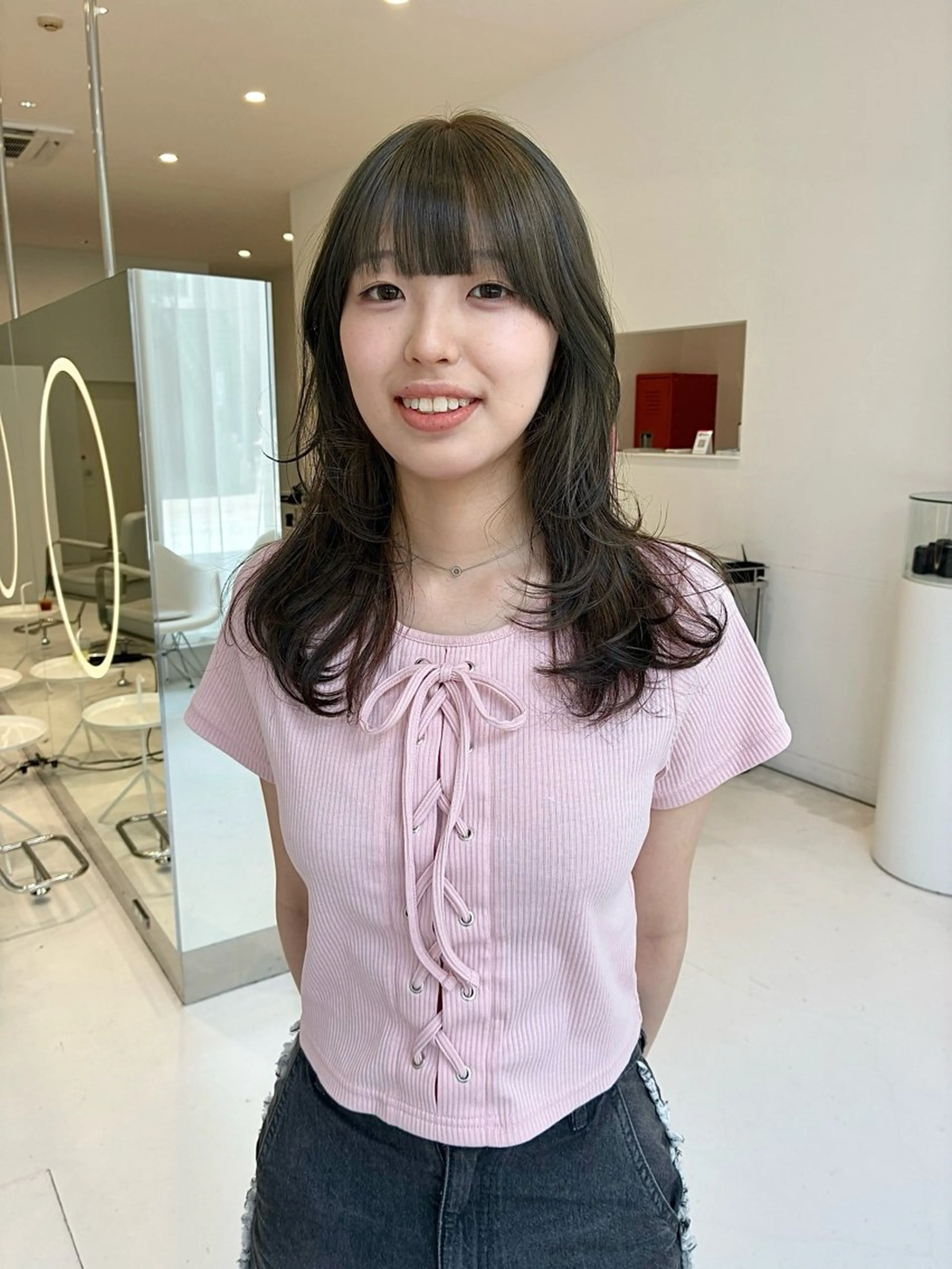 ロング レイヤーカット ヘアカラー Nought所属・cono noughtのヘアスタイル