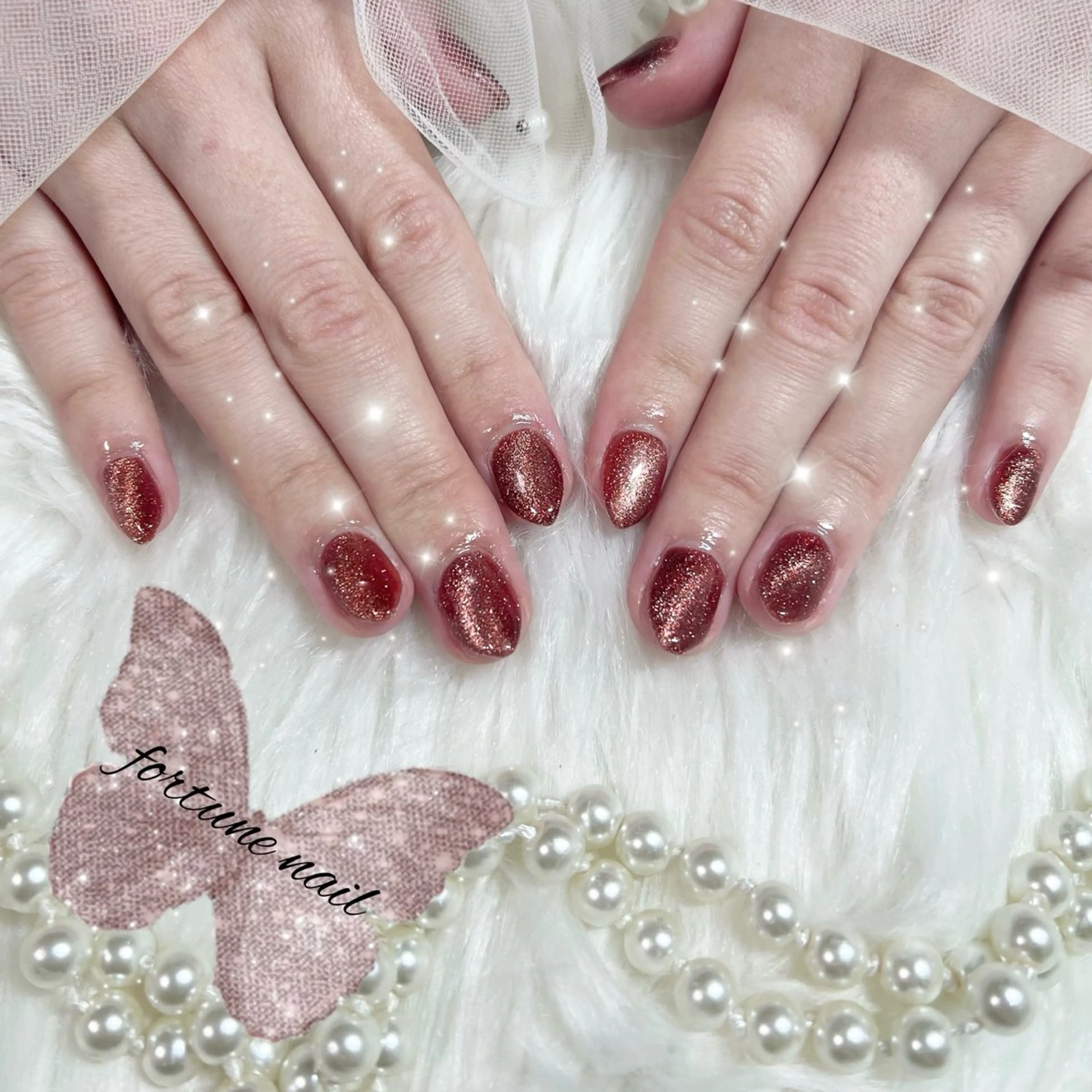 ネイル マグネットネイル ハンドネイル 12/5🈳💜 Yuuna💜のネイルデザイン