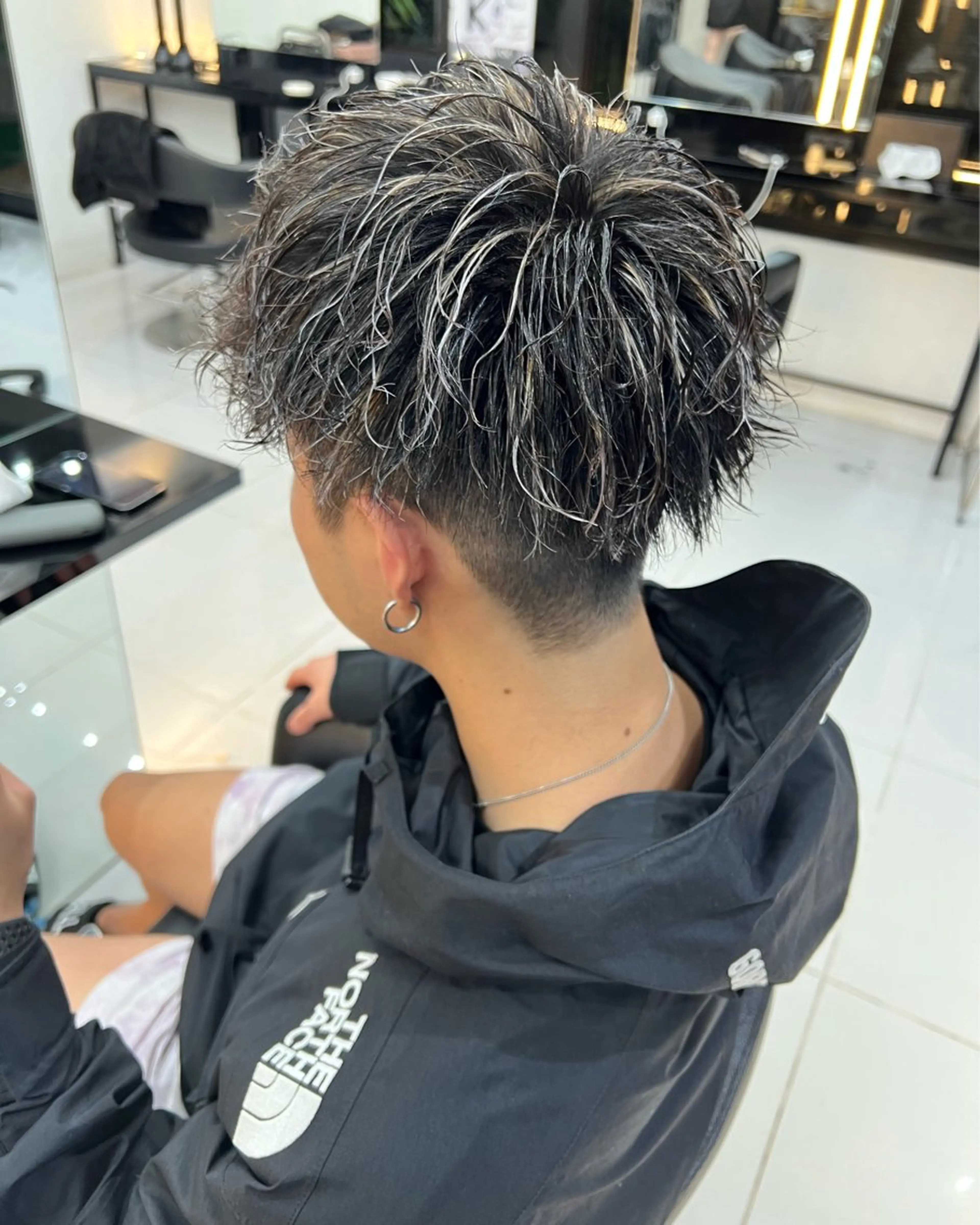 カラー メンズ メンズメッシュ メッシュ Lapis 池袋店所属・MASHIRO 🩵Lapis池袋店のヘアスタイル