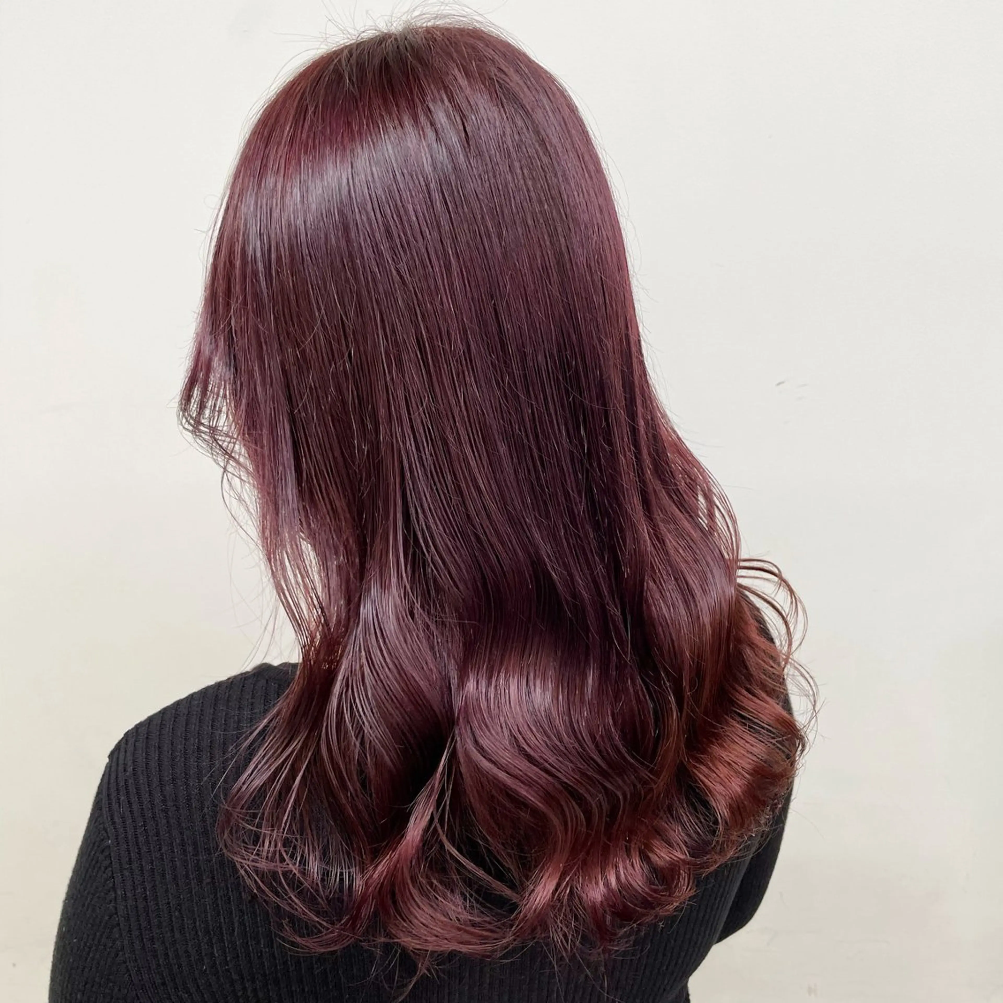ロング カラー ヘアカラー トリートメント 🍒ワイン系 ウルフカット🍒拓未のヘアスタイル