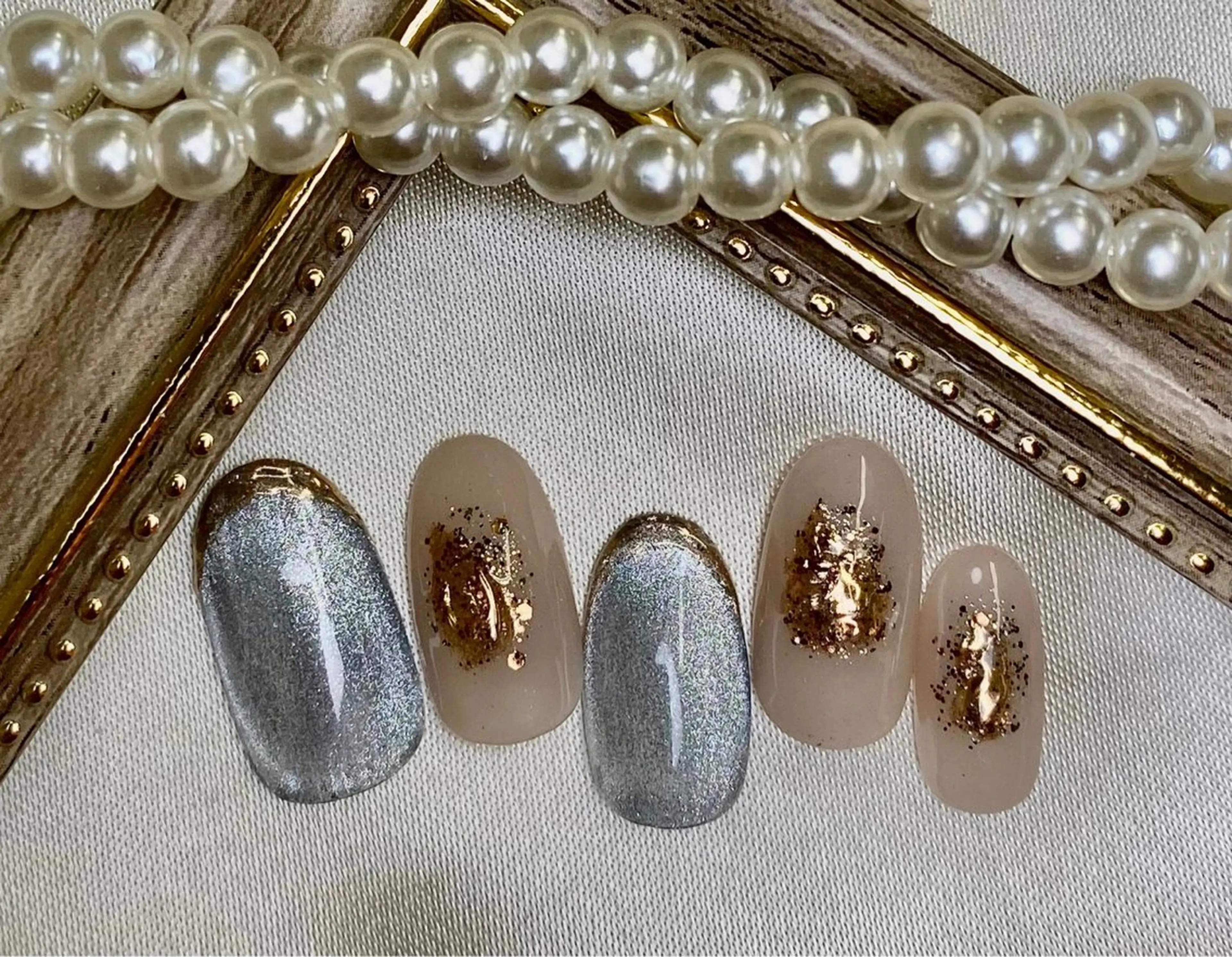 ネイル ハンドネイル ネイルPetit Ribbonのネイルデザイン