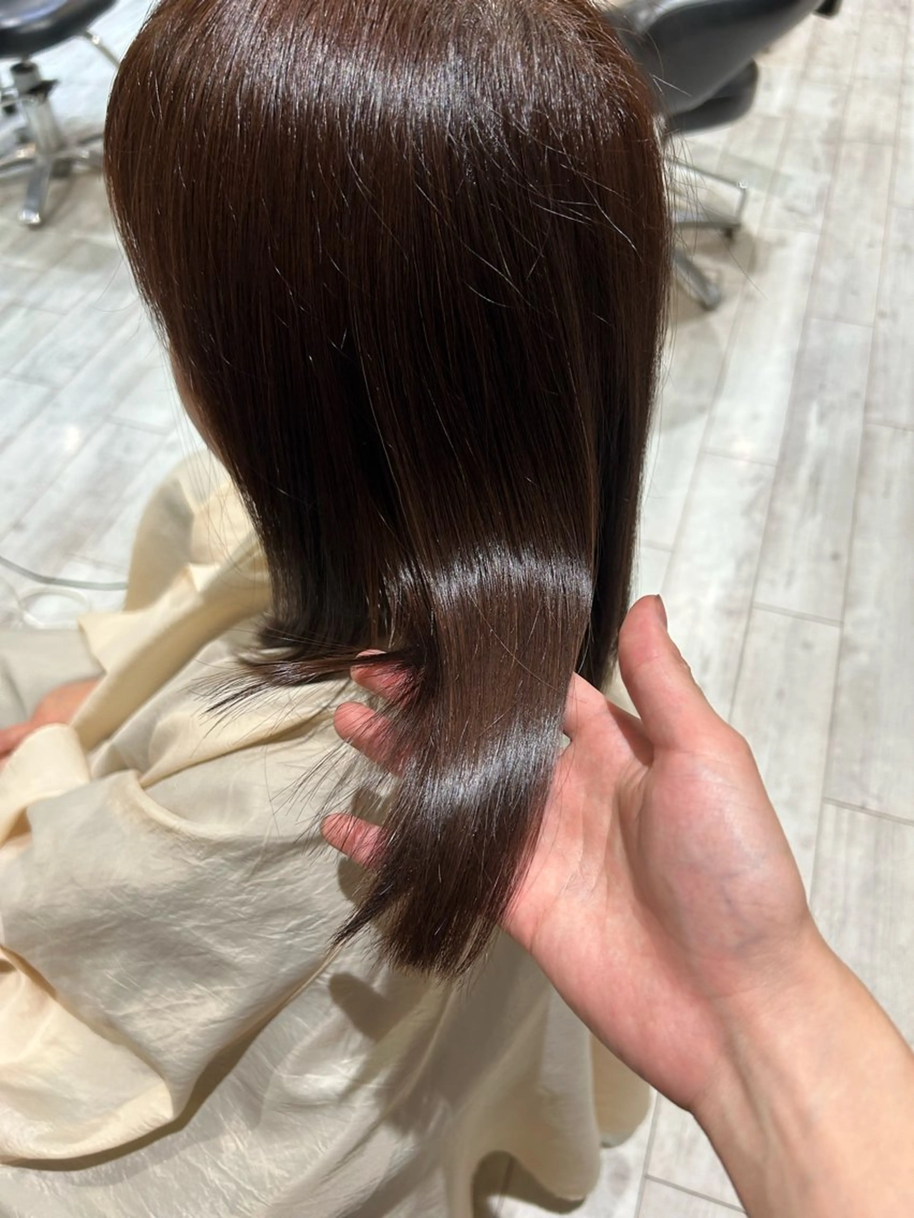ミディアム ヘアカラー トリートメント 田野 竣太のヘアスタイル