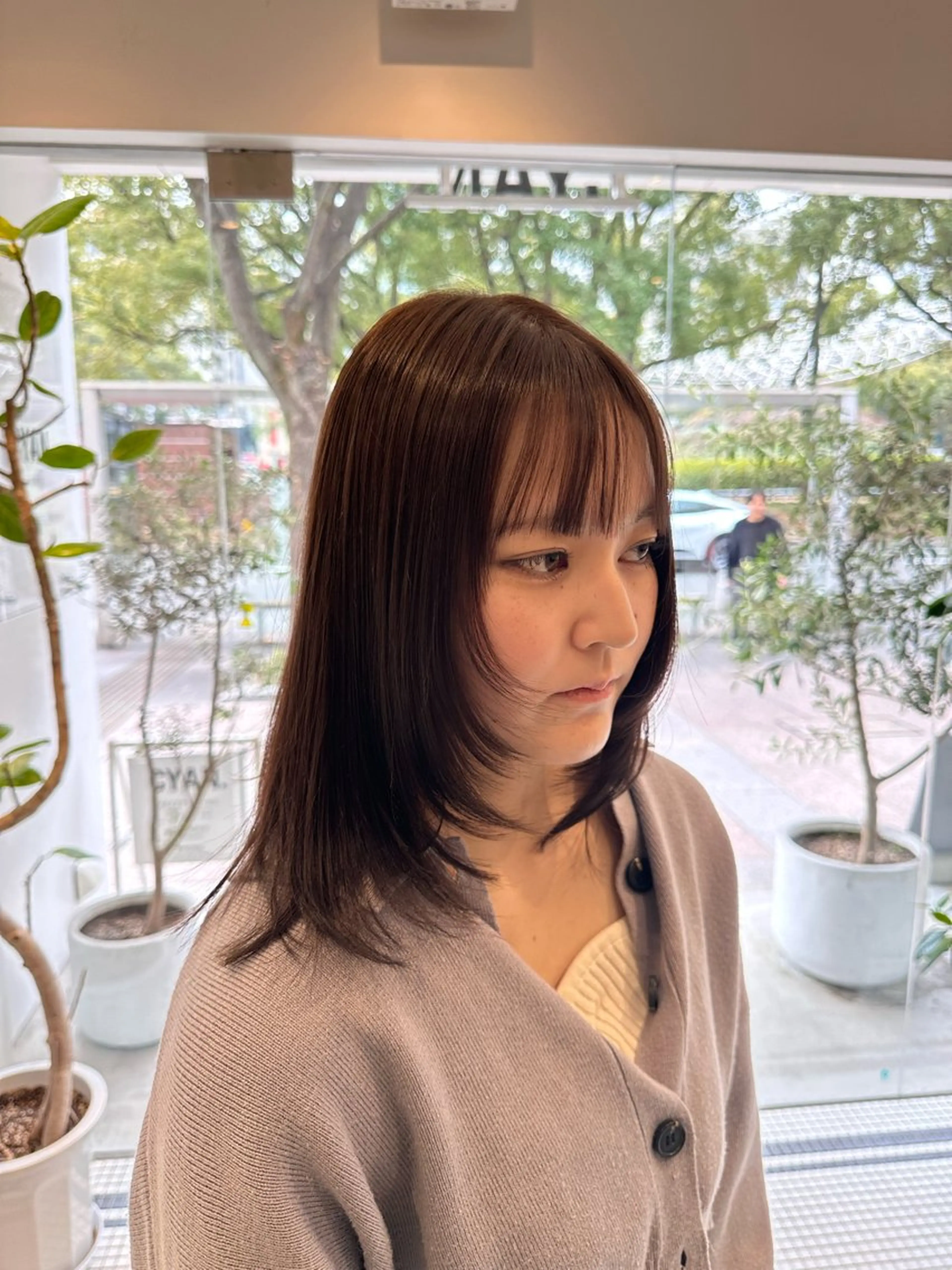 ミディアム カラー カット ヘアカラー 井村 晃琉のヘアスタイル