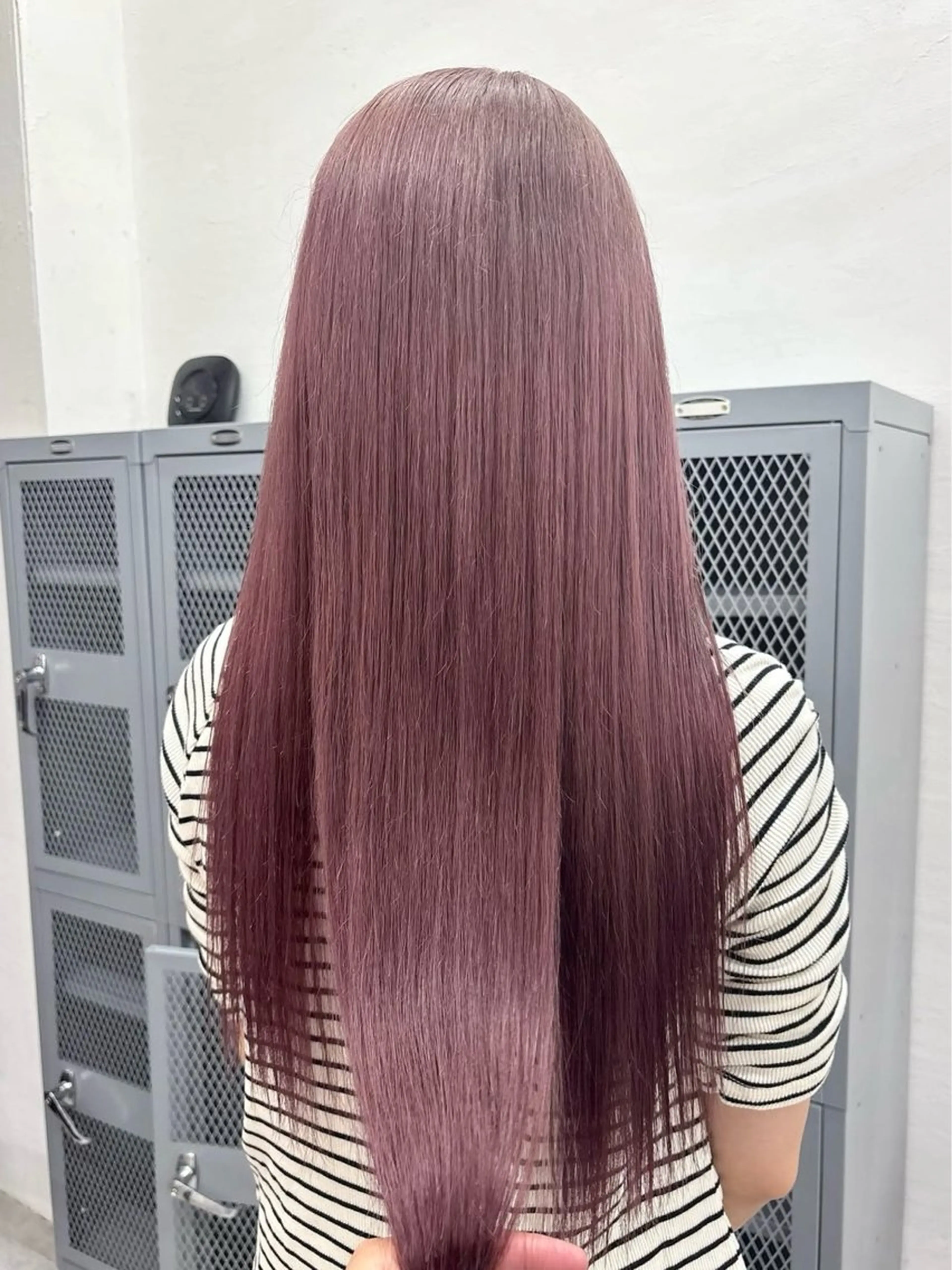 ロング カラー ブリーチ ラベンダーカラー ピンクカラー ピンクラベンダー 【ハイトーンカラー/ 副店長】mizukiのヘアスタイル