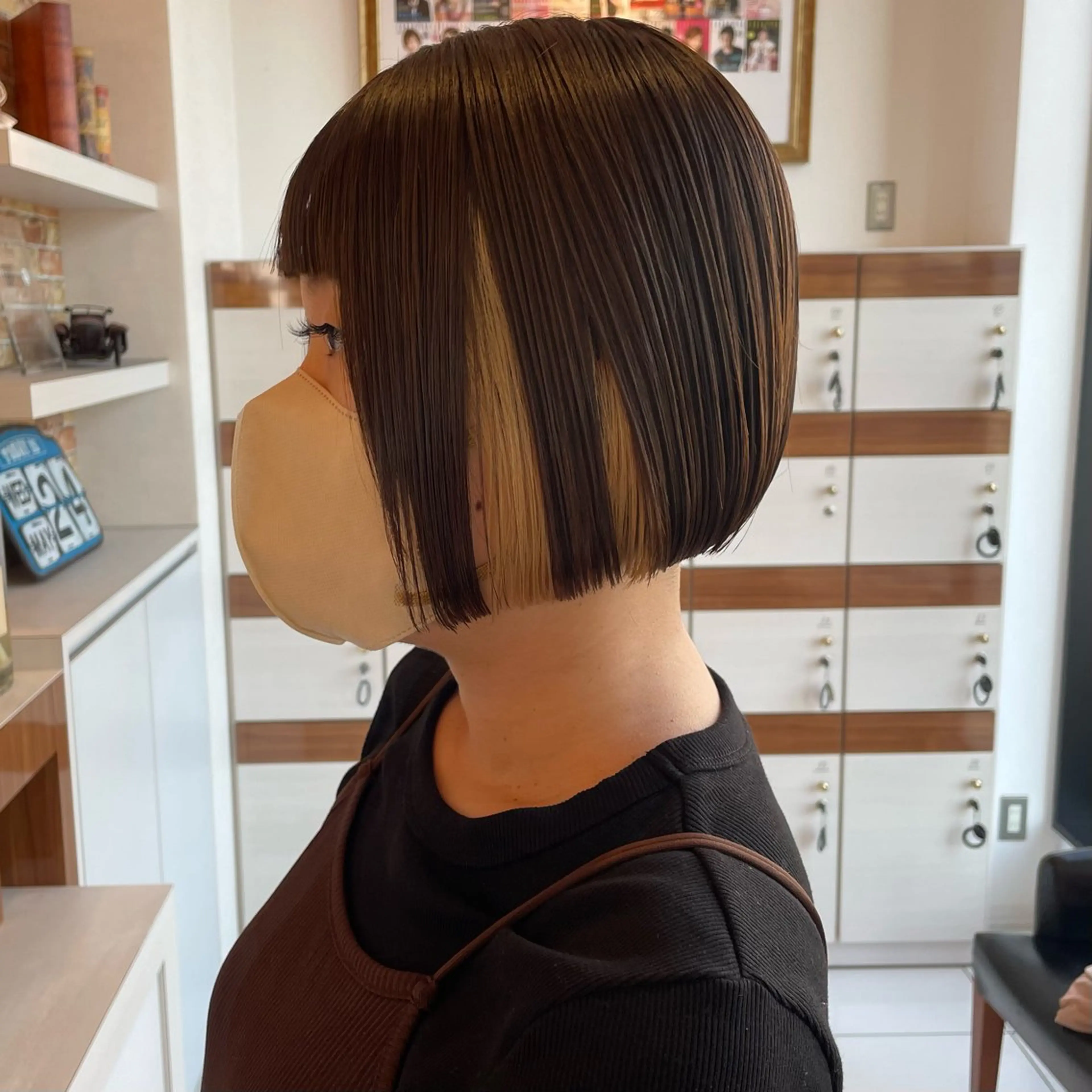 ショート カラー インナーカラー EARTH🫧 涼香のヘアスタイル