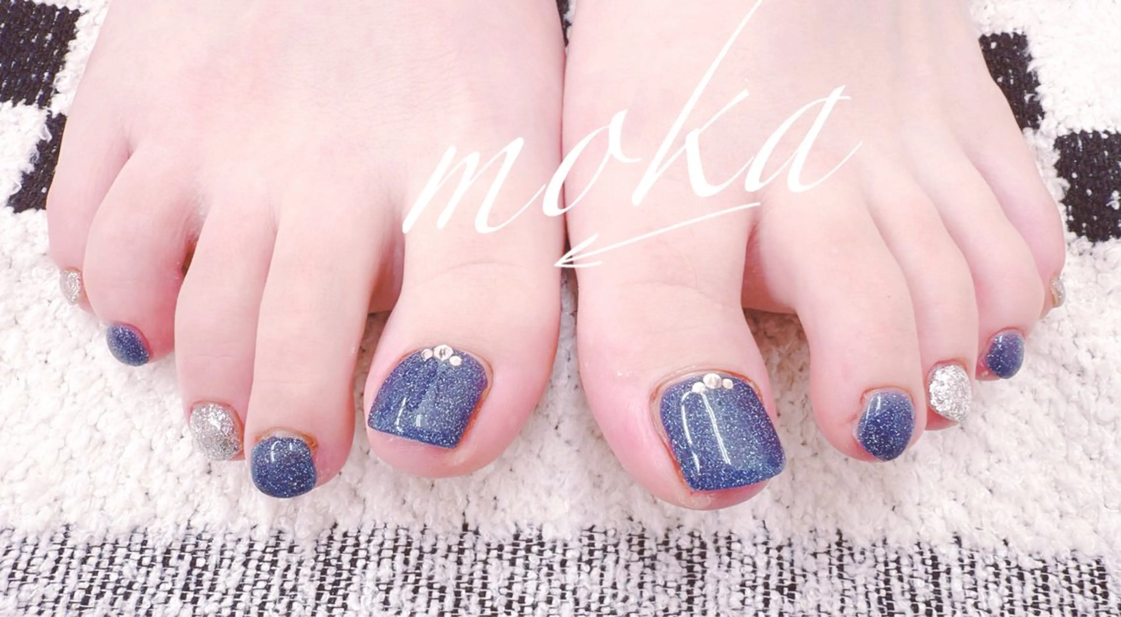 ネイル フットネイル 胡蝶蘭レディースサロ ンNailMOKAのネイルデザイン