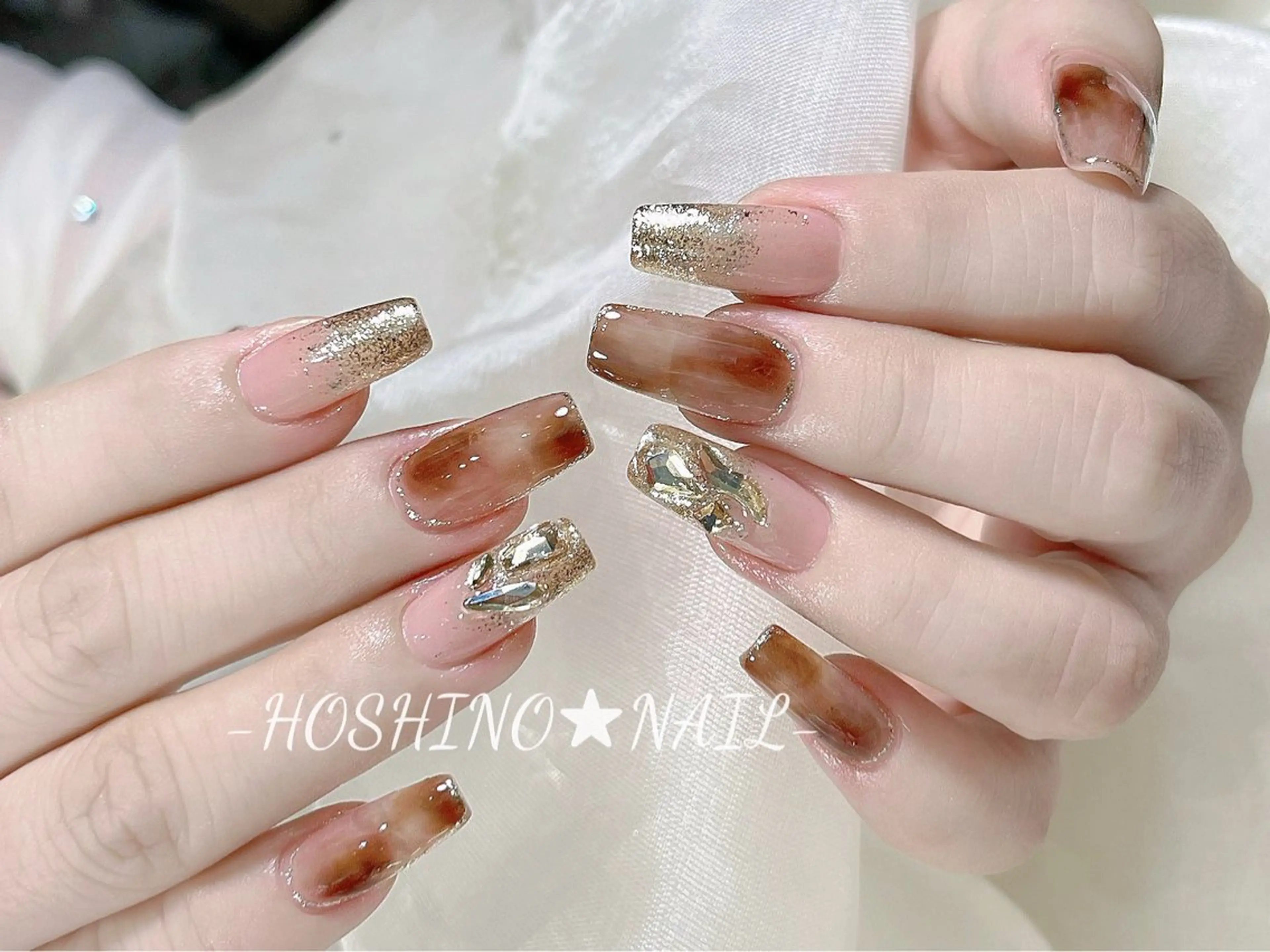 ネイル オーロラネイル チークネイル ドット フットネイル フレンチネイル ハンドネイル ★HOSHINO NAIL★新宿店のネイルデザイン