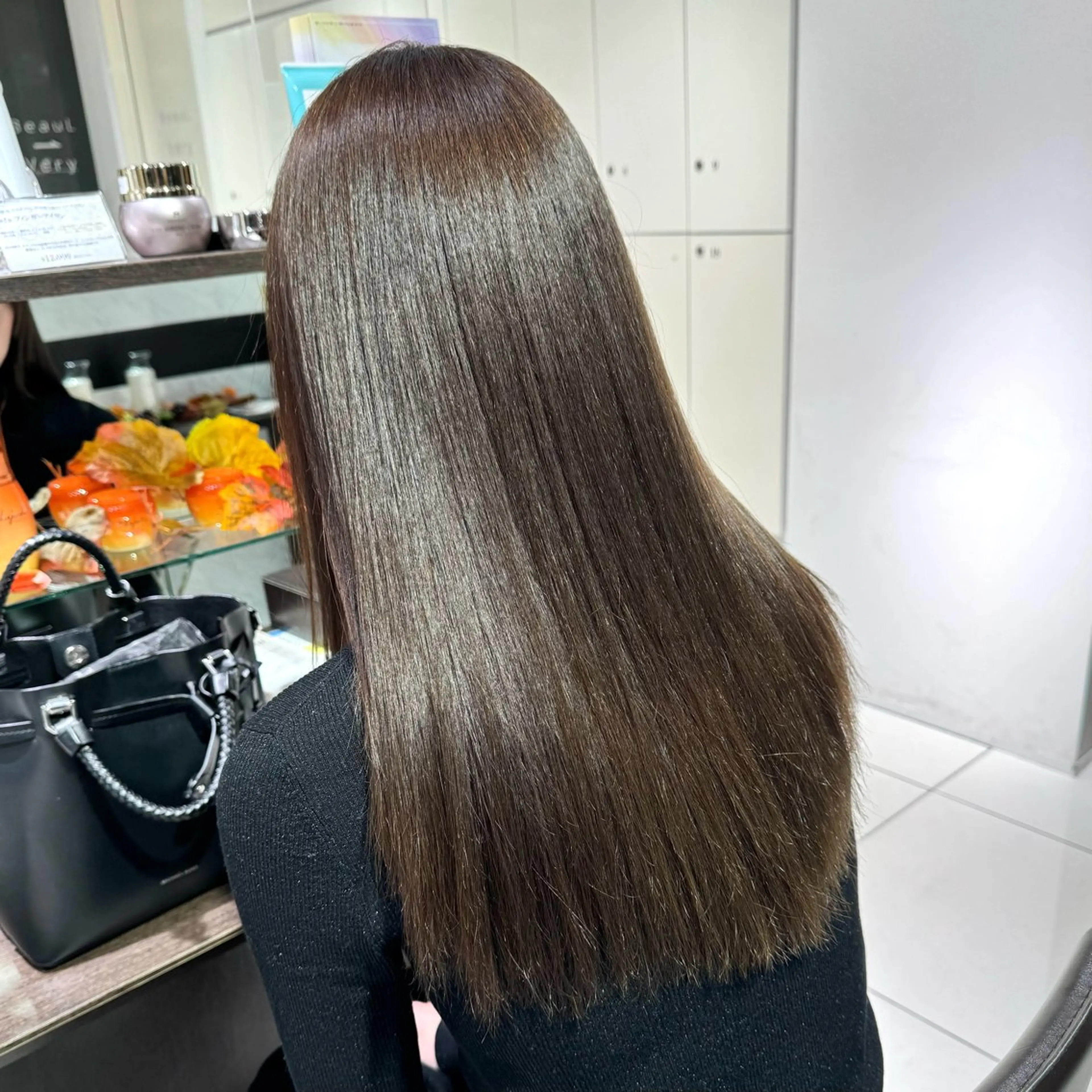 ロング カラー ヘアアレンジ ヘアカラー ブリーチなしカラー /ベージュ/安形翔のヘアスタイル