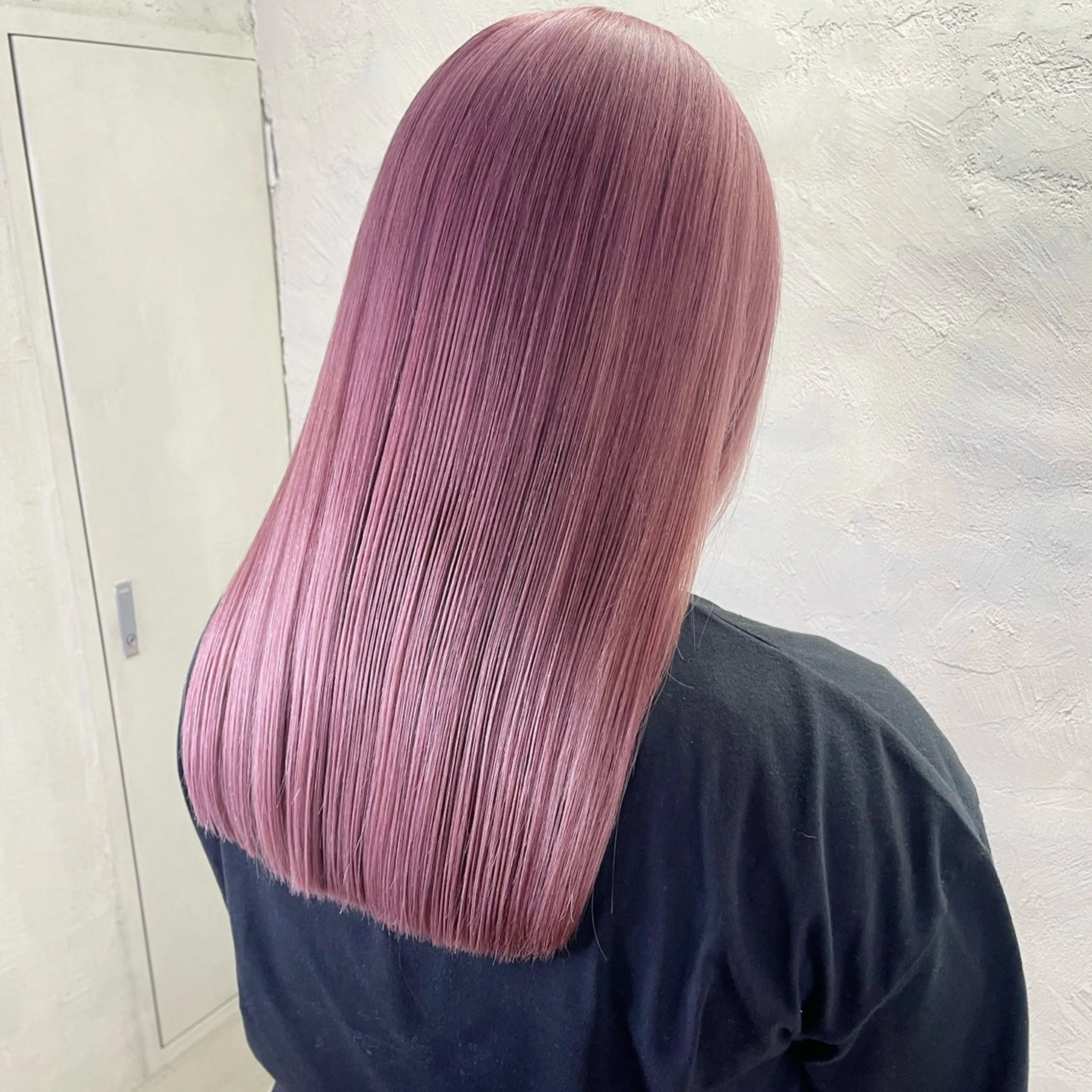 ロング カラー ヘアアレンジ ラベンダーカラー ピンクカラー ピンクラベンダー ヘアカラー トリートメント ボブ×柔らかいカラー 🩰misaki𓍼のヘアスタイル