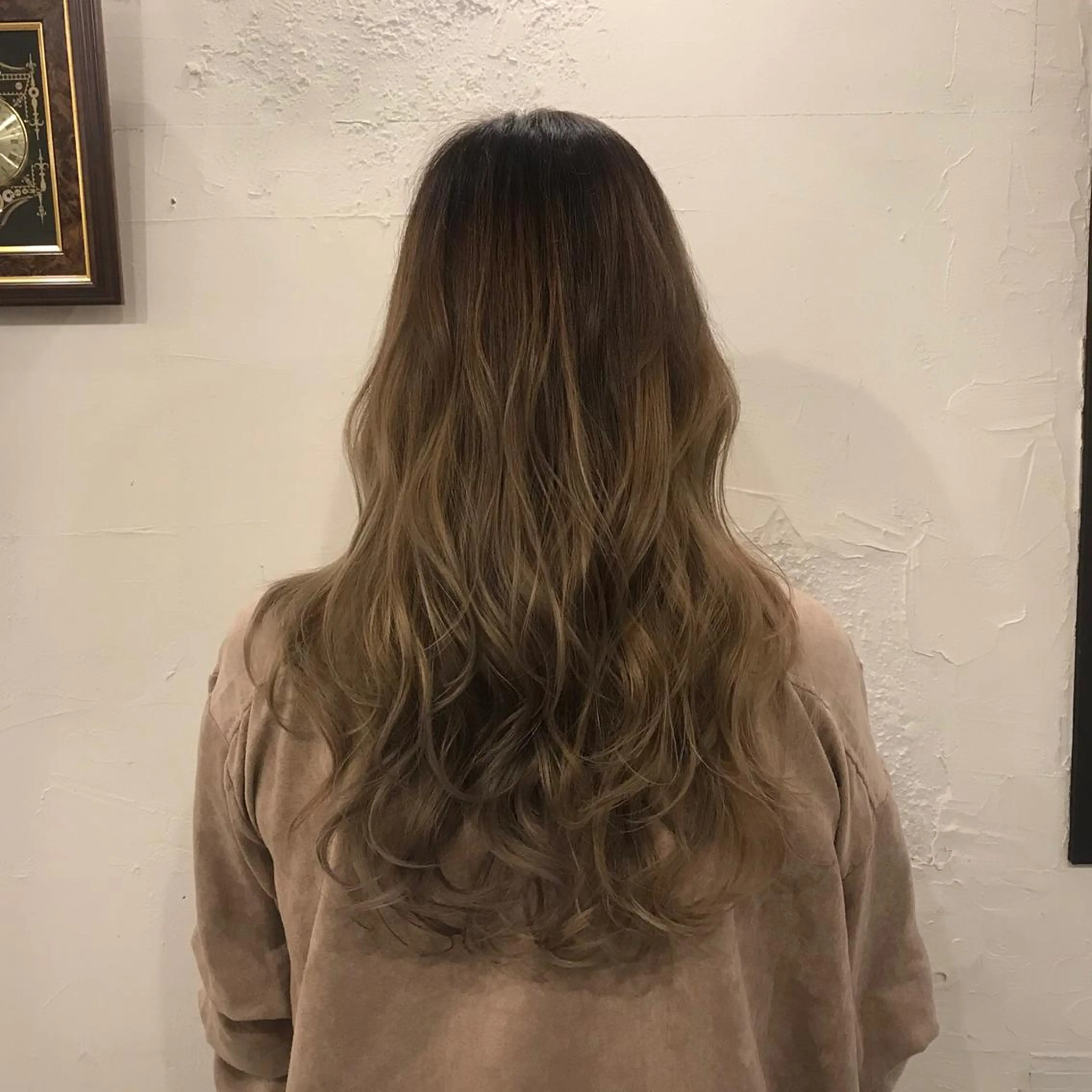 ロング カラー バレイヤージュ レイヤーカット 髪の悩みを解決！ 那須達敦のヘアスタイル