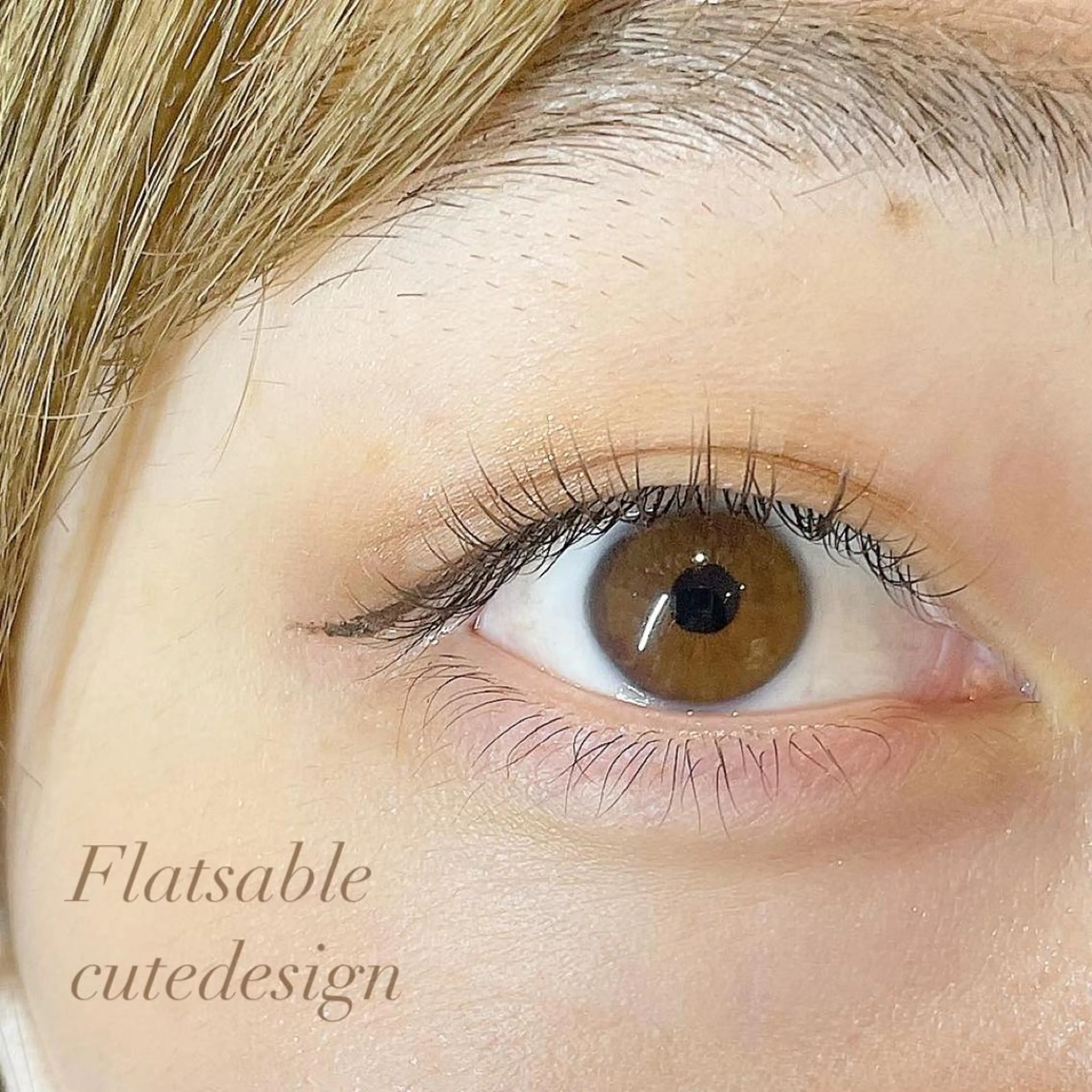 マツエク・マツパ Cカール カラーマツエク ナチュラル セーブル トップアイリスト やつだ🐩のマツエク・マツパデザイン