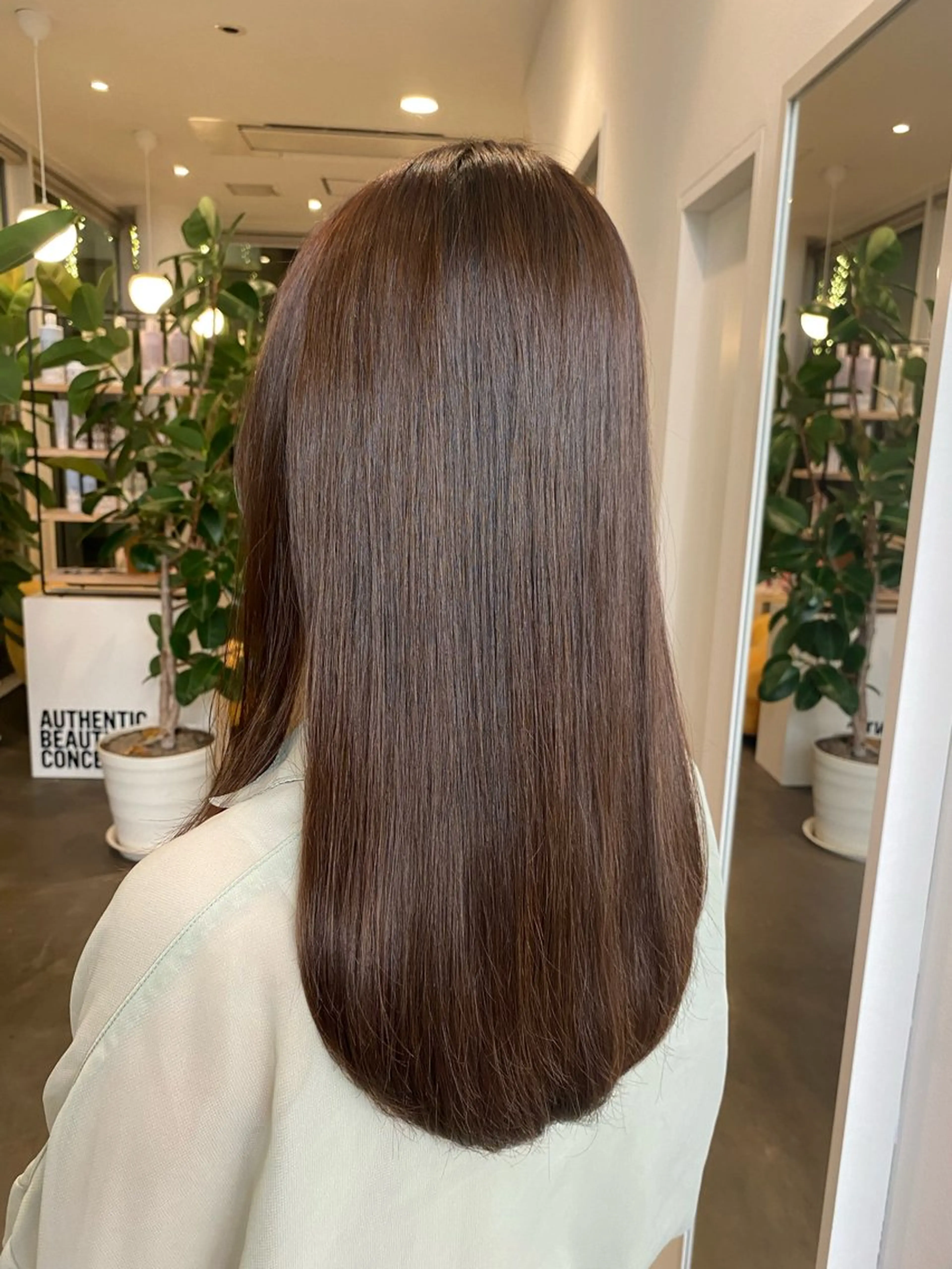 ロング パーマ ストレートパーマ 縮毛矯正 トリートメント ヘアセット DIFINOaoyama所属・🤍あやか🍒 透明感カラー🤍のヘアスタイル