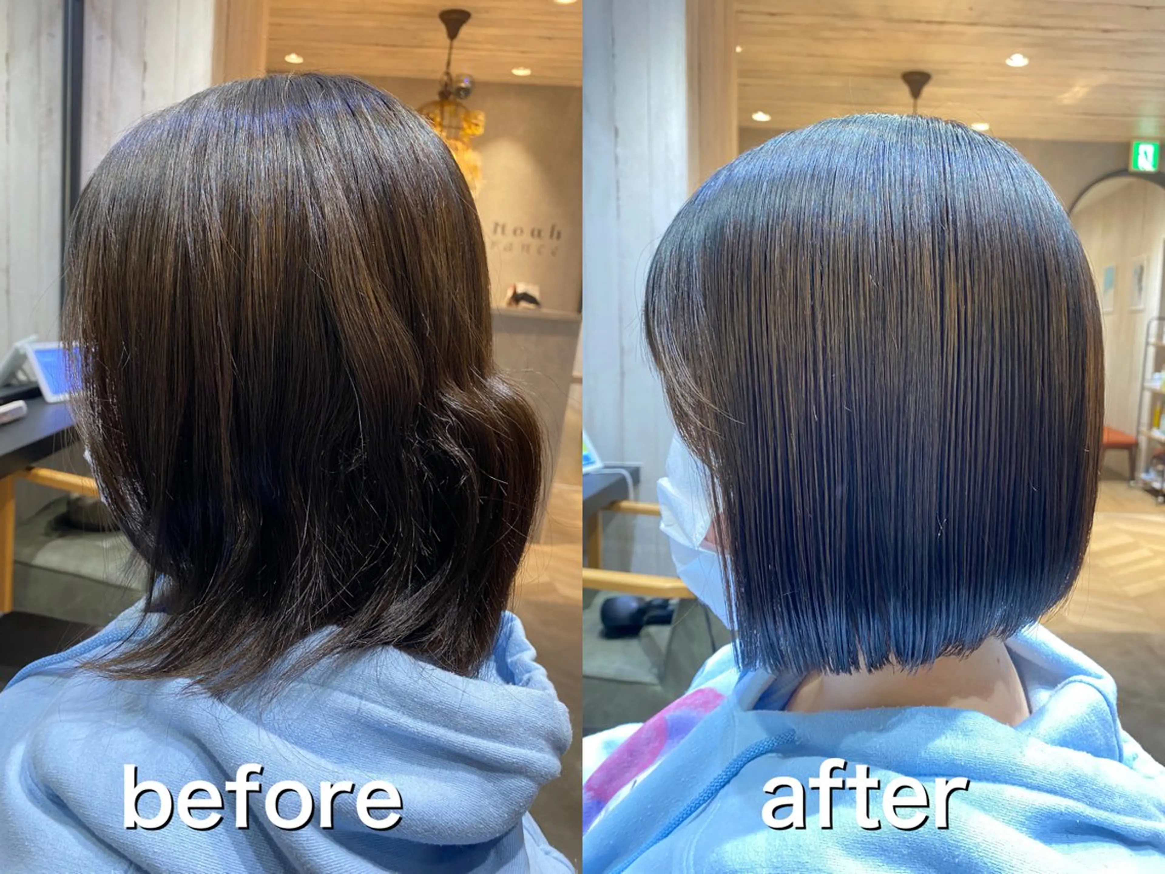 ショート カット noah rance 池袋所属・✨似合わせボブ✨ 縮毛矯正のヘアスタイル