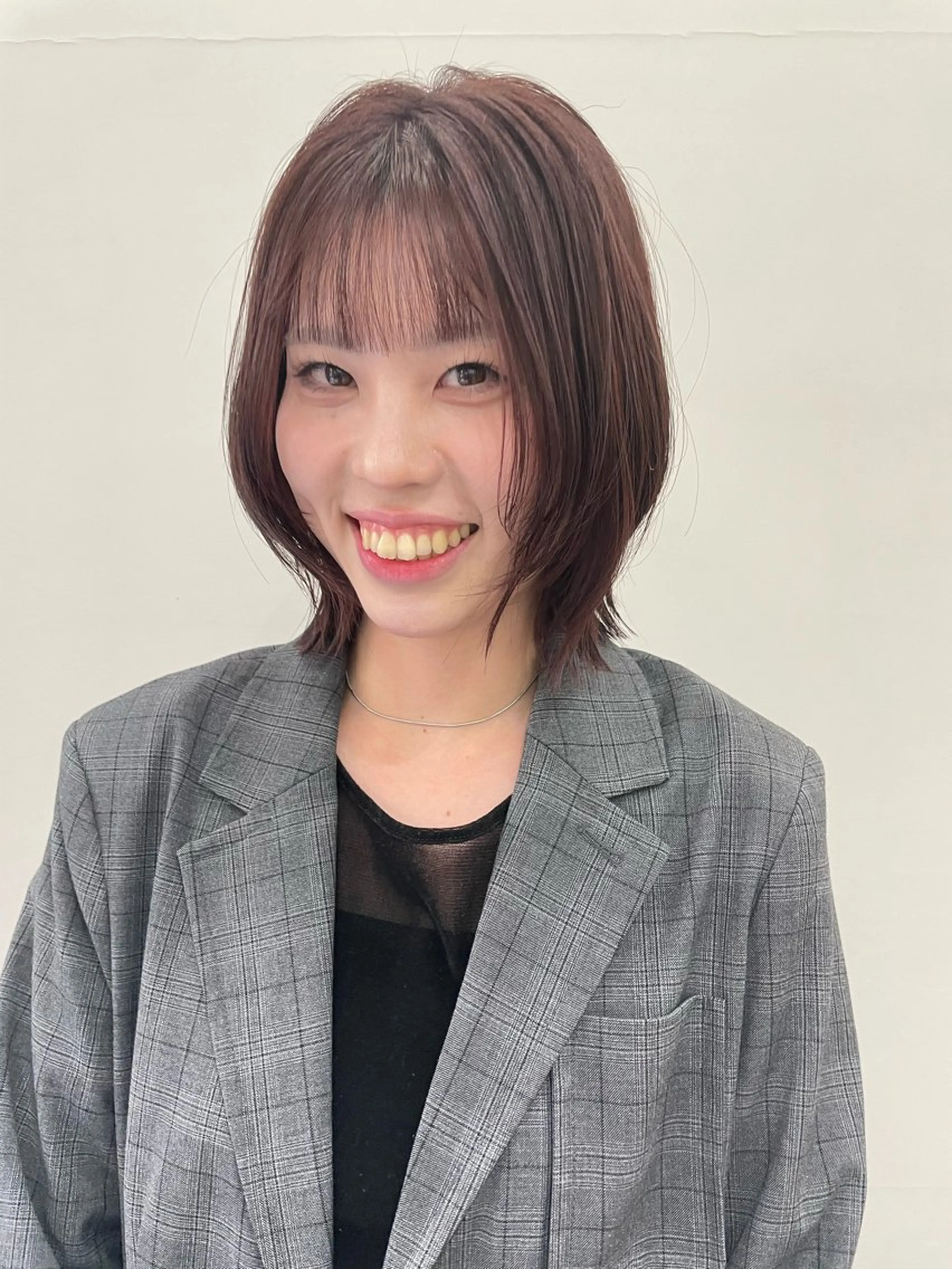 ミディアム カラー パーマ ヘアアレンジ メンズ ベージュカラー ラベンダーカラー ラベンダーベージュ カット ヘアカラー トリートメント tatsumi/ボブ ウルフ/レイヤーのヘアスタイル