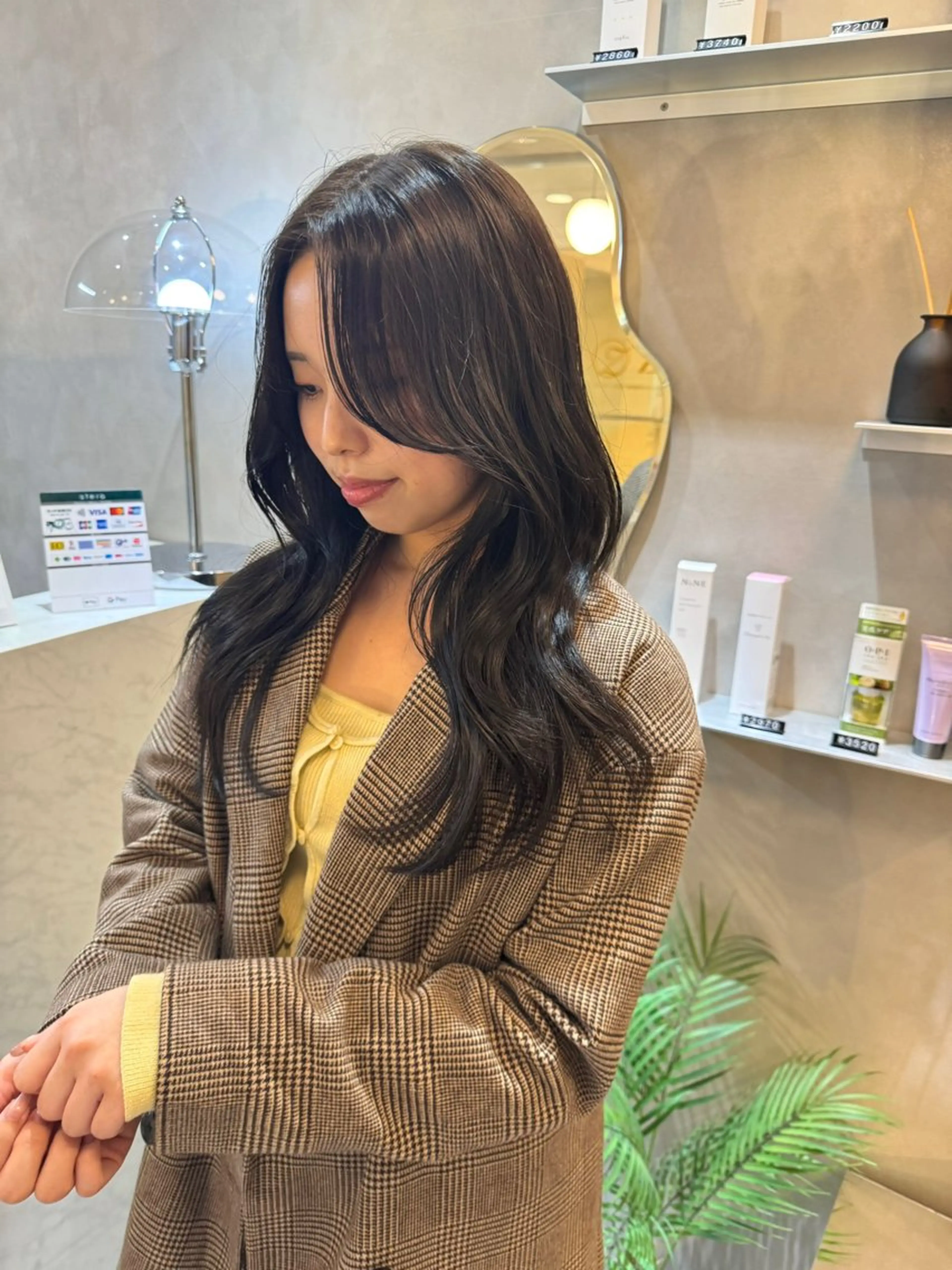 ロング カラー カット ヘアカラー トリートメント 韓国ヘア🇰🇷 松田光里のヘアスタイル