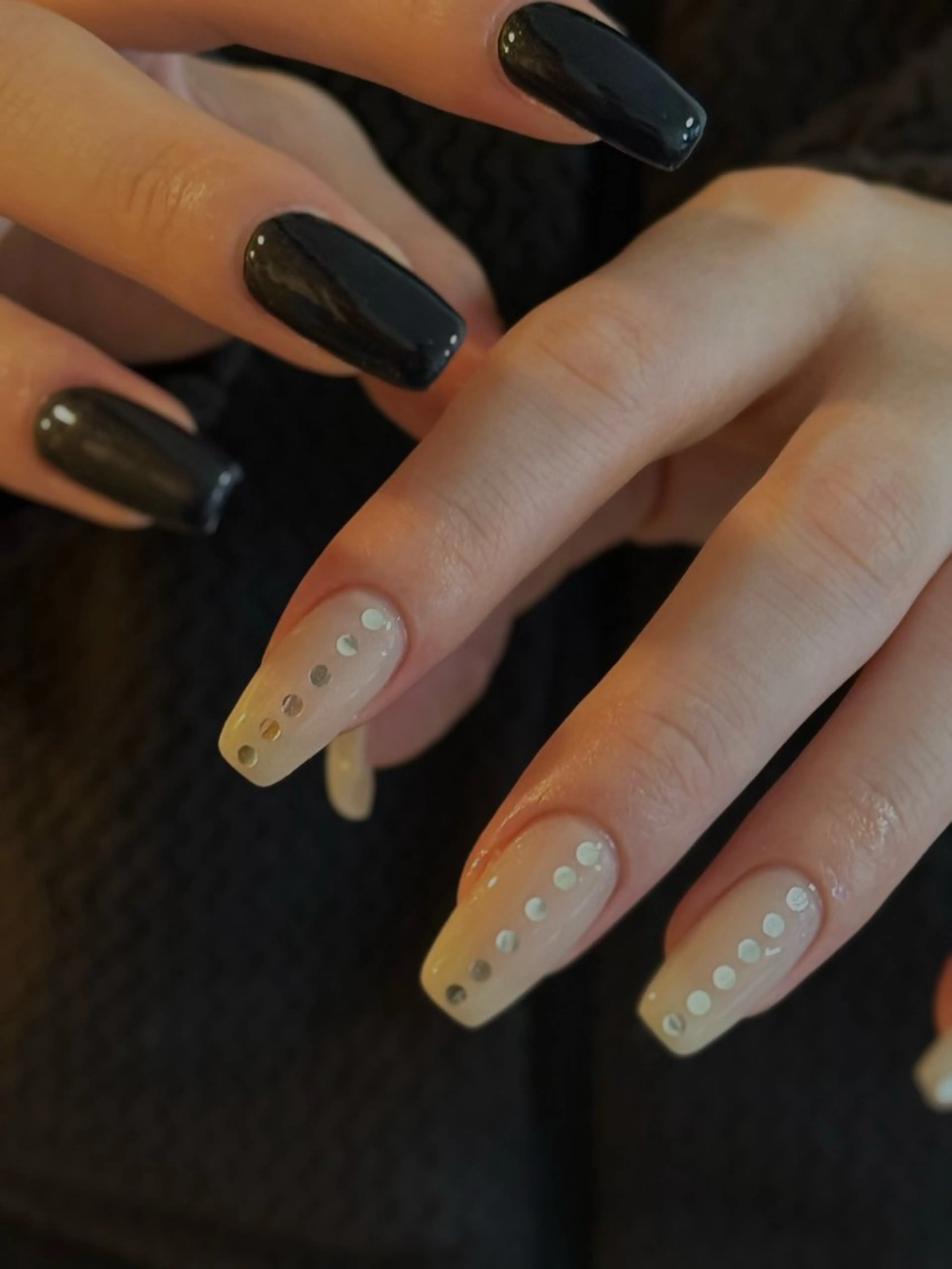 ネイル ネイビー ハンドネイル Black sheep.所属・Fujimori .のネイルデザイン