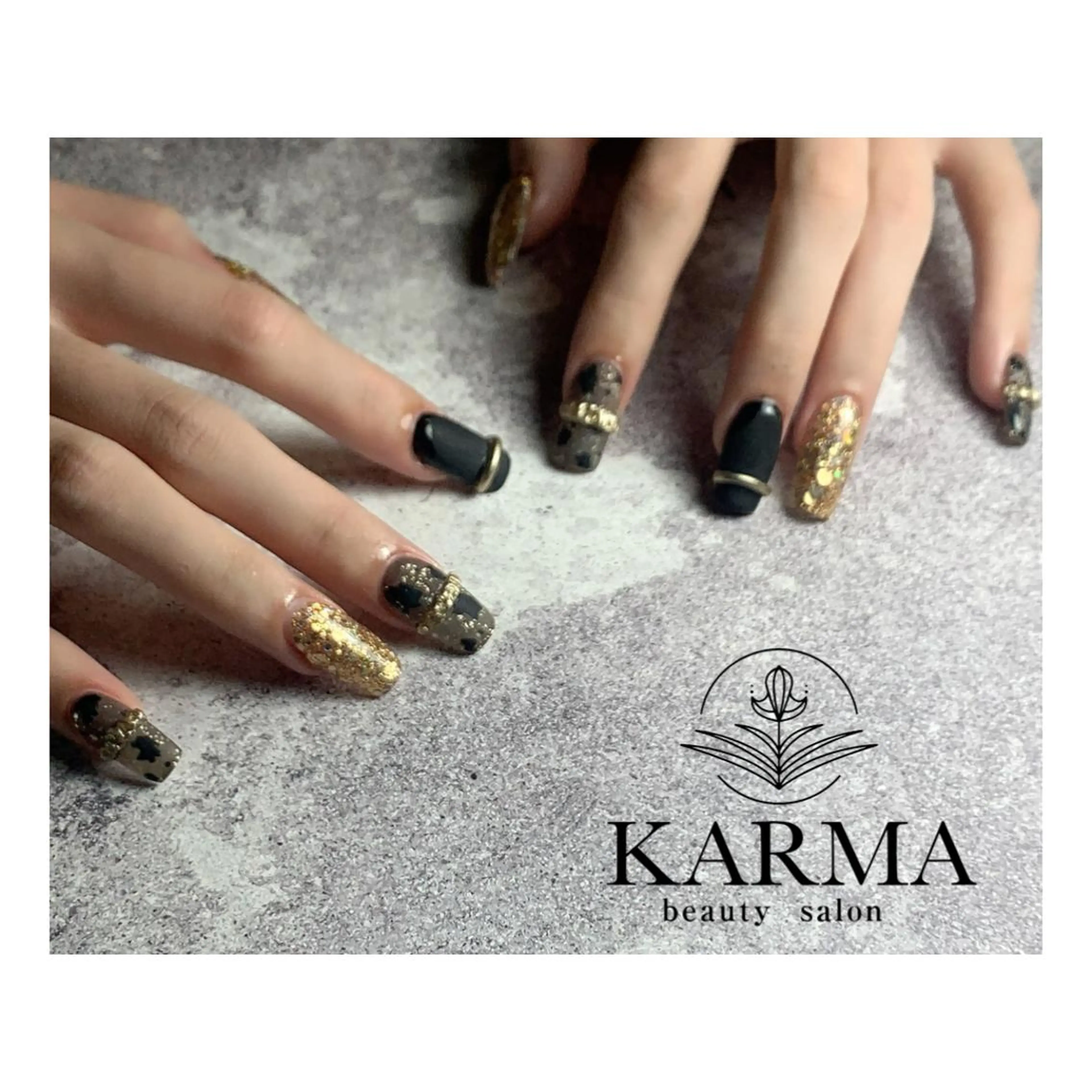 ロング ネイル ハンドネイル KARMA salonのネイルデザイン