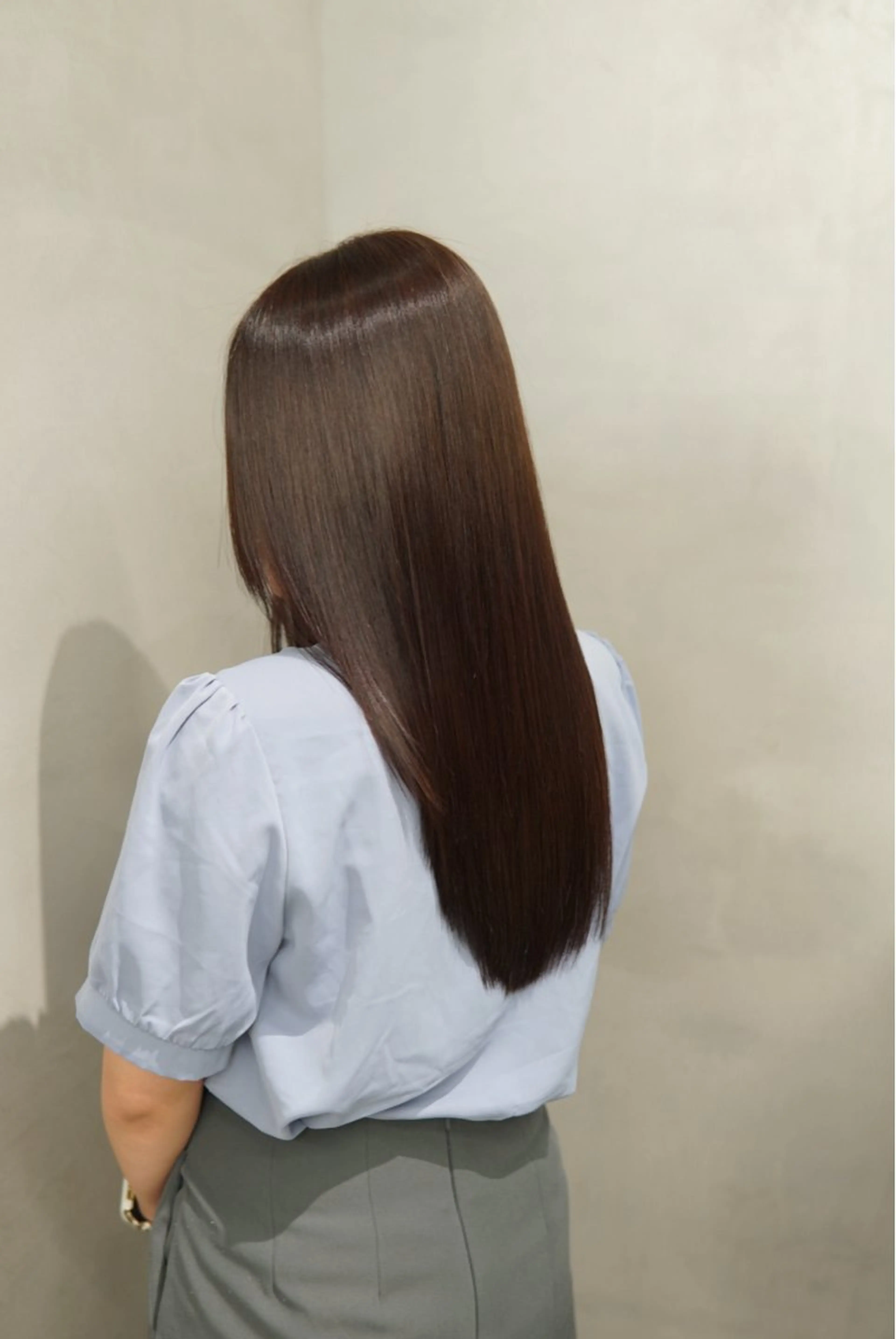 ロング 縮毛矯正 navile 銀座 角田 龍太のヘアスタイル