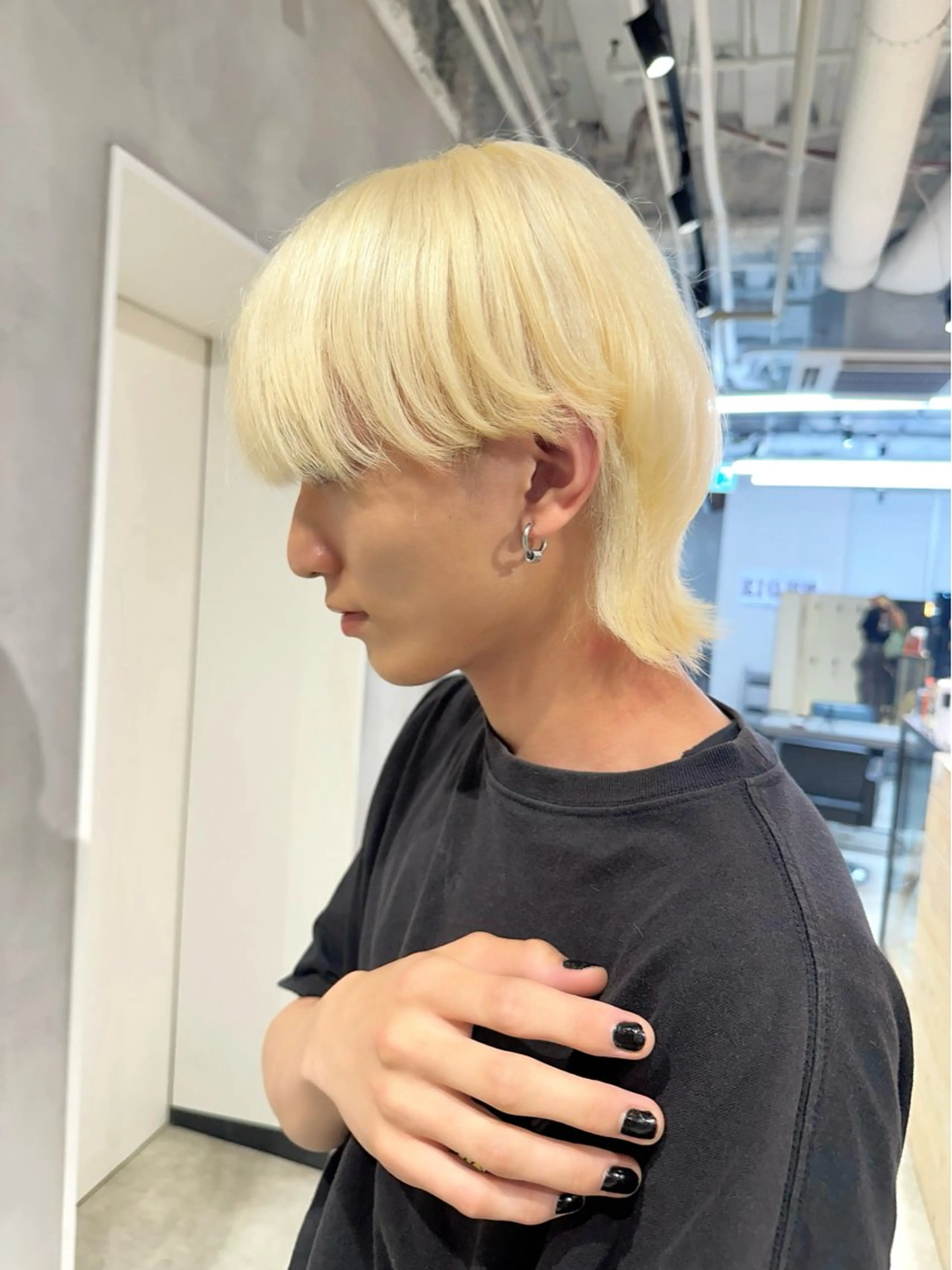 カラー ブリーチ 抜きっぱなしブロンド ブロンド ケアブリーチ ダブルカラー 似合わせ小顔ショート /akane🐰♥️のヘアスタイル