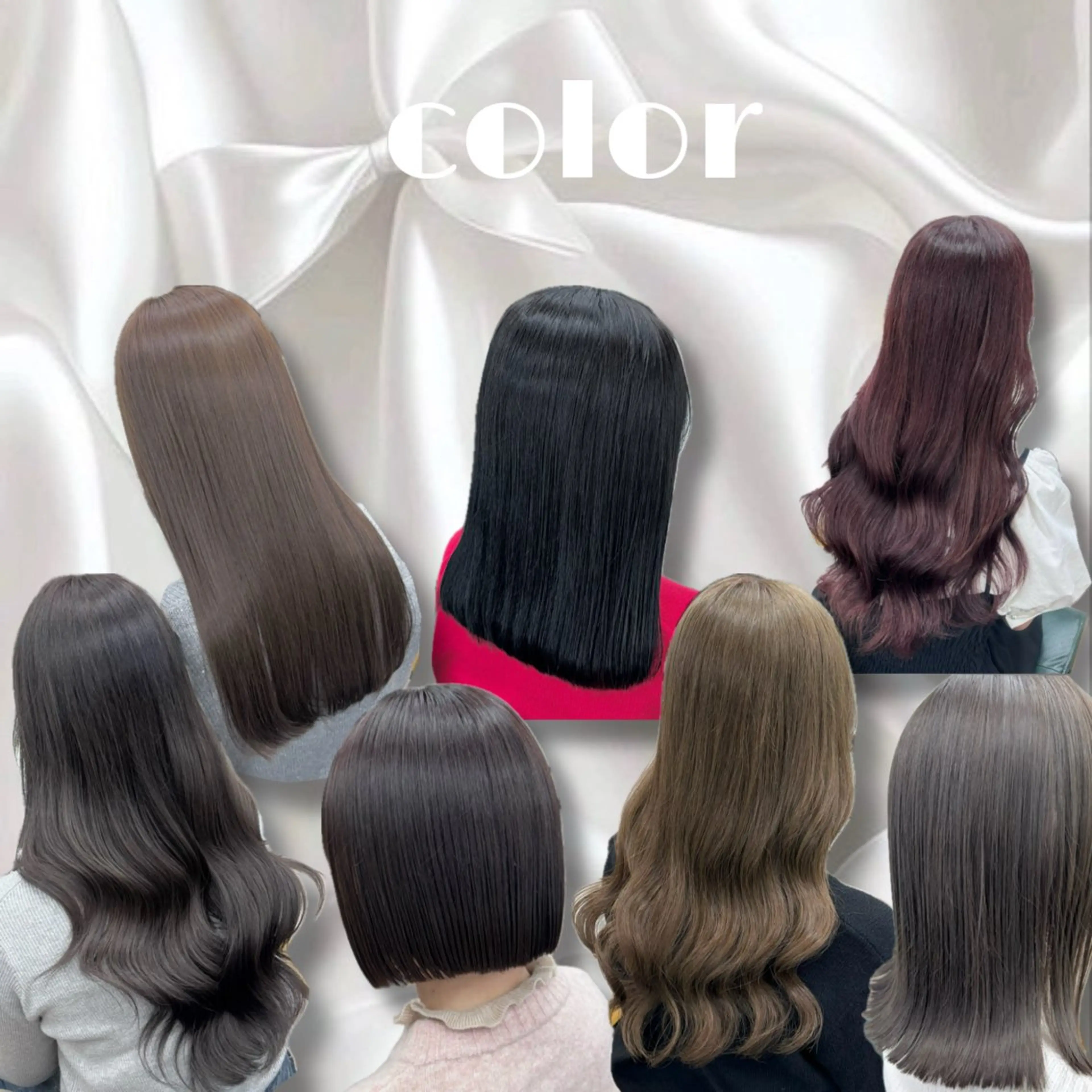 セミロング カラー カット ヘアカラー JUNSHIN🦋 ヘアセット／カラーのヘアスタイル