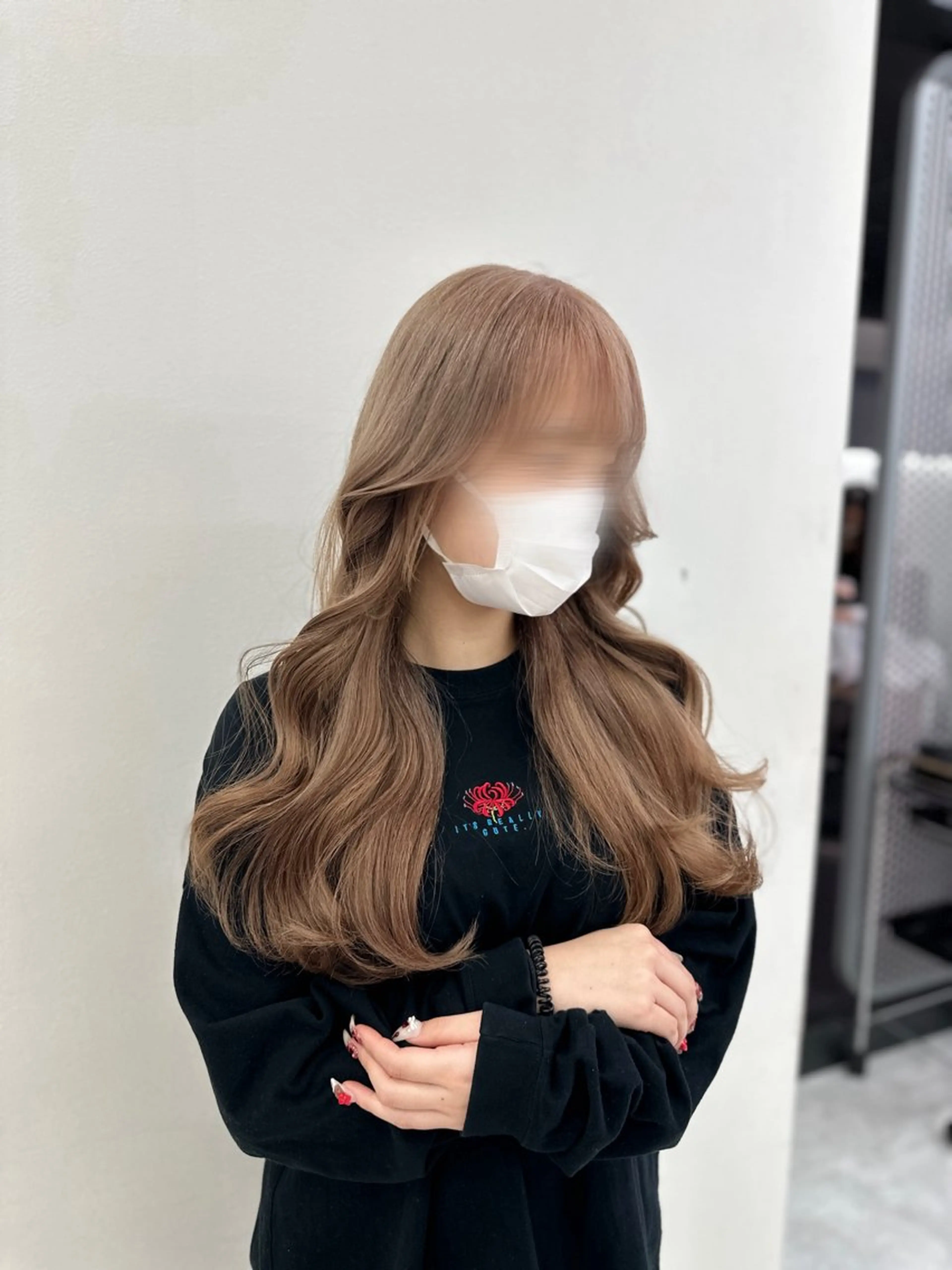 ロング カラー パーマ ヘアアレンジ メンズ キッズ ♥️韓国ヘア レイヤー♥️ゆりのヘアスタイル