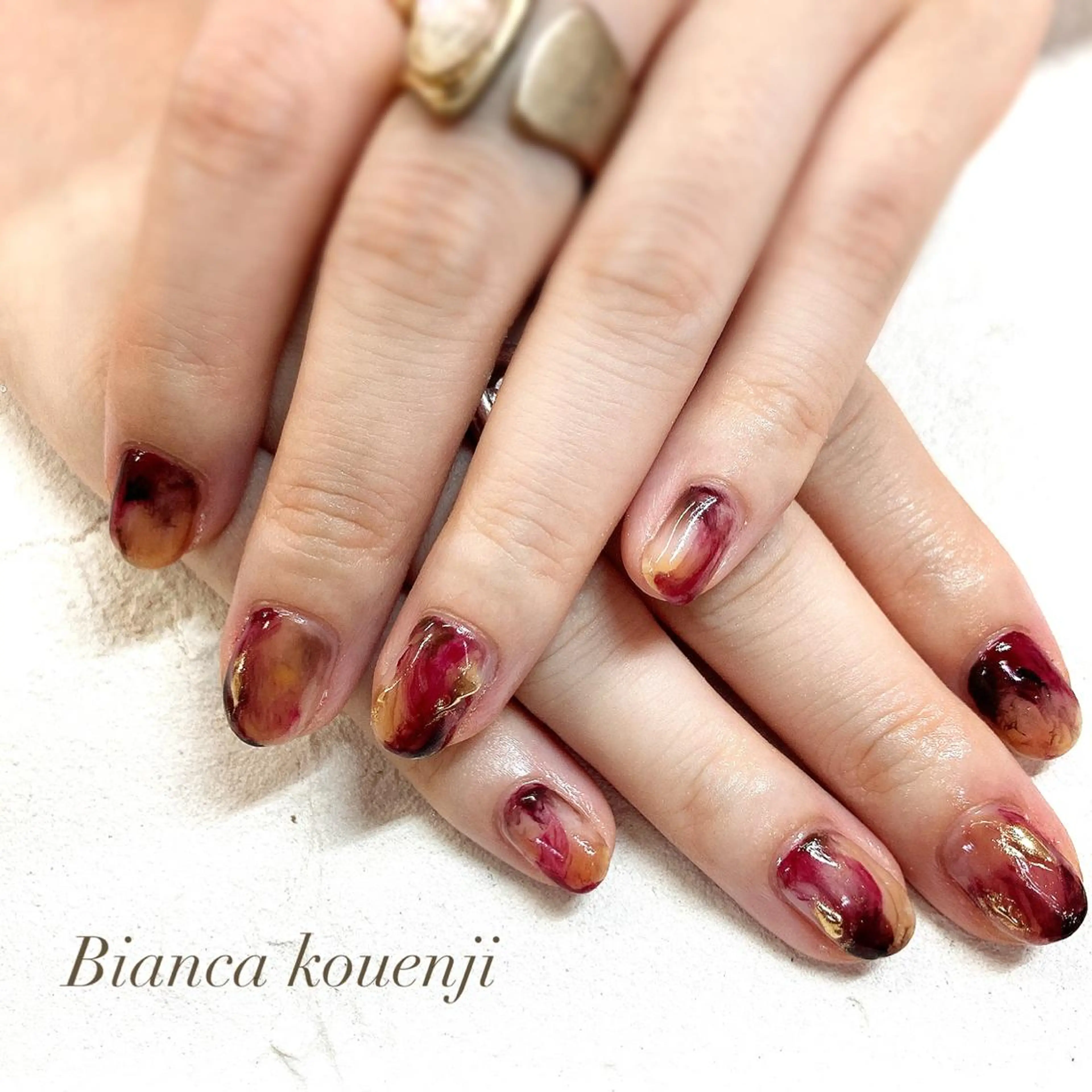 ネイル ニュアンスネイル ハンドネイル Bianca高円寺店 💅宮林のネイルデザイン