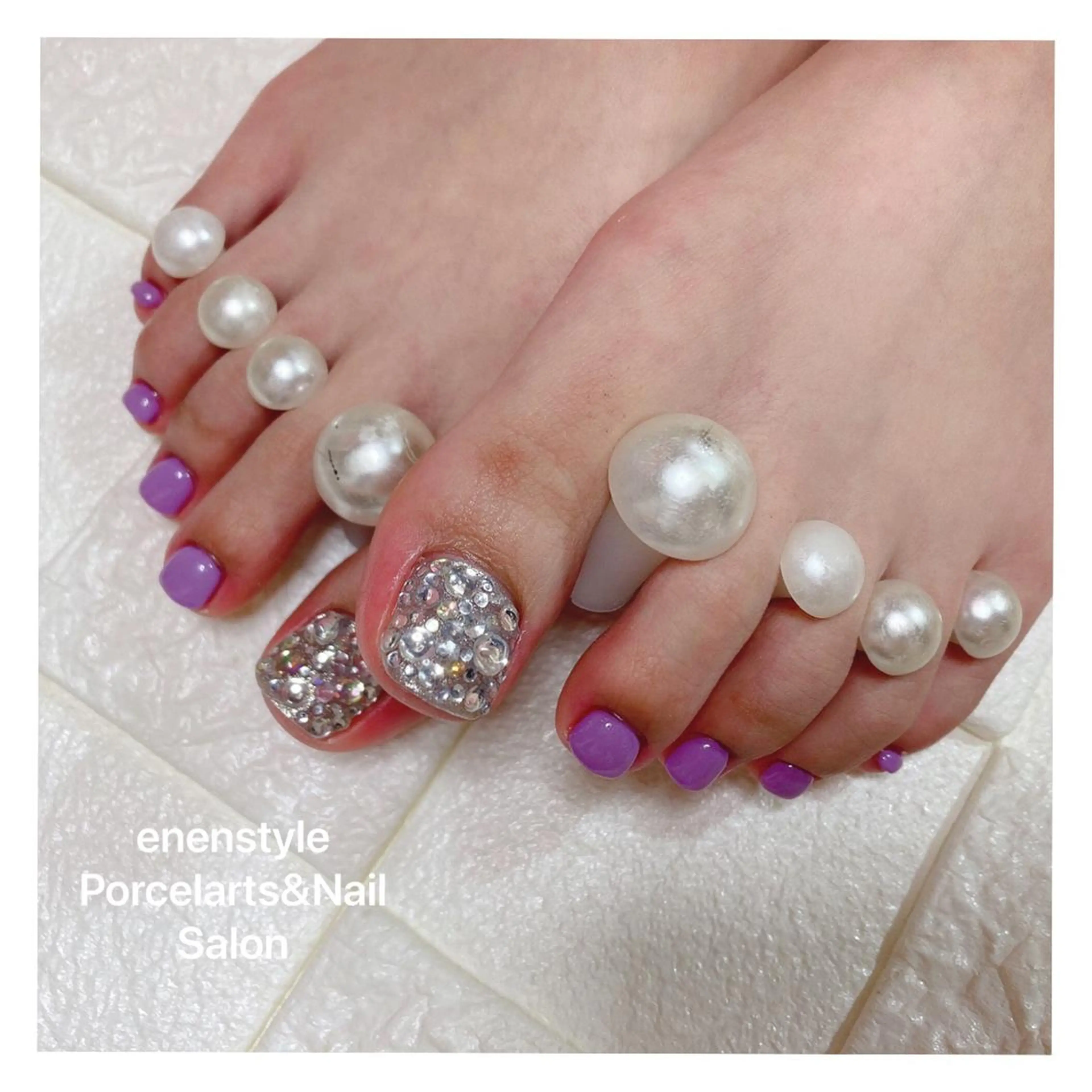 ショート ネイル ハンドネイル フットネイル 👑enen style👑のネイルデザイン