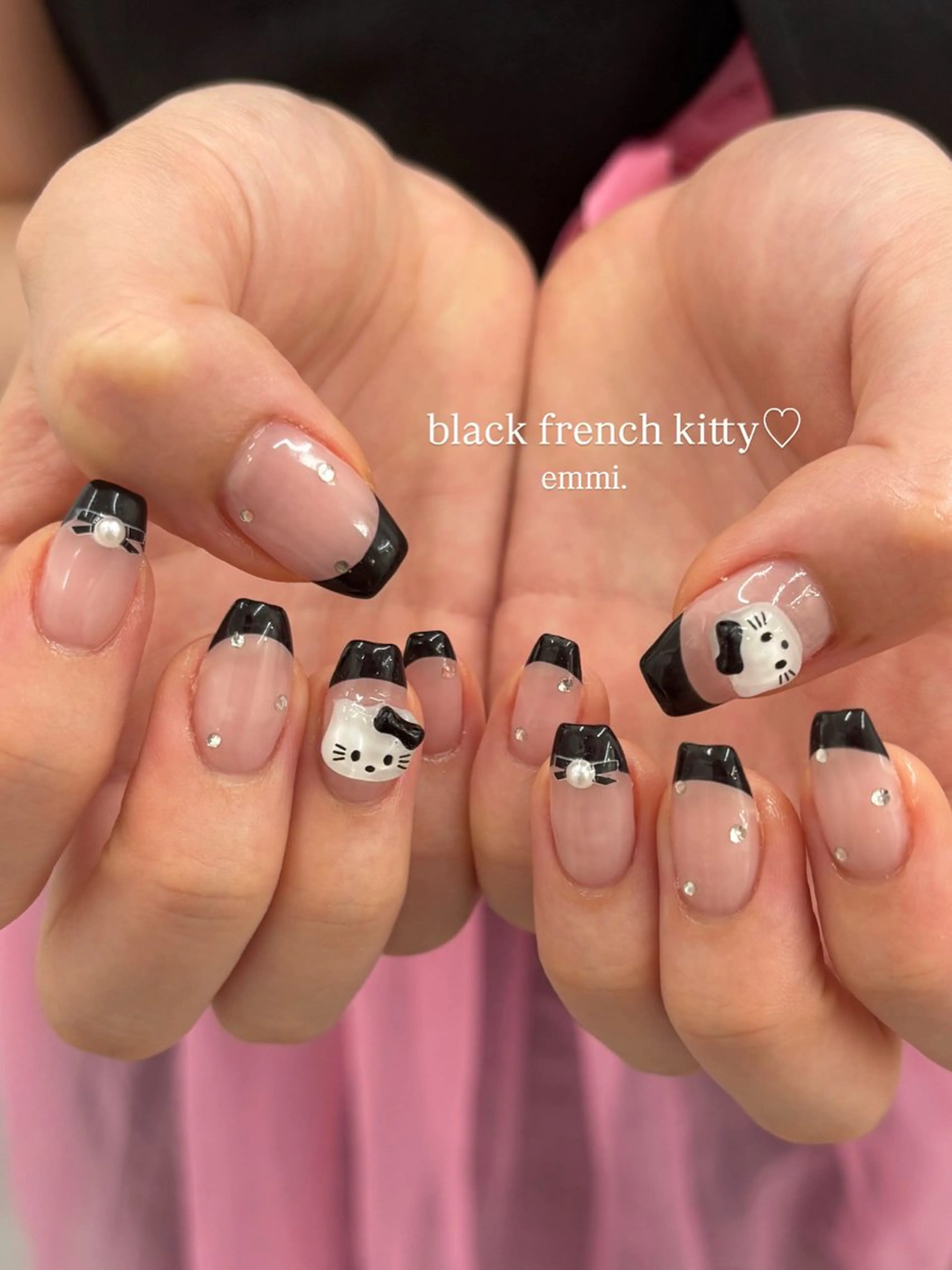 ネイル チークネイル フットネイル フレンチネイル ガーリー グラデーション ハンドネイル GO TODAY SHAiRE SALON 表参道colore店所属・emmi nailのネイルデザイン
