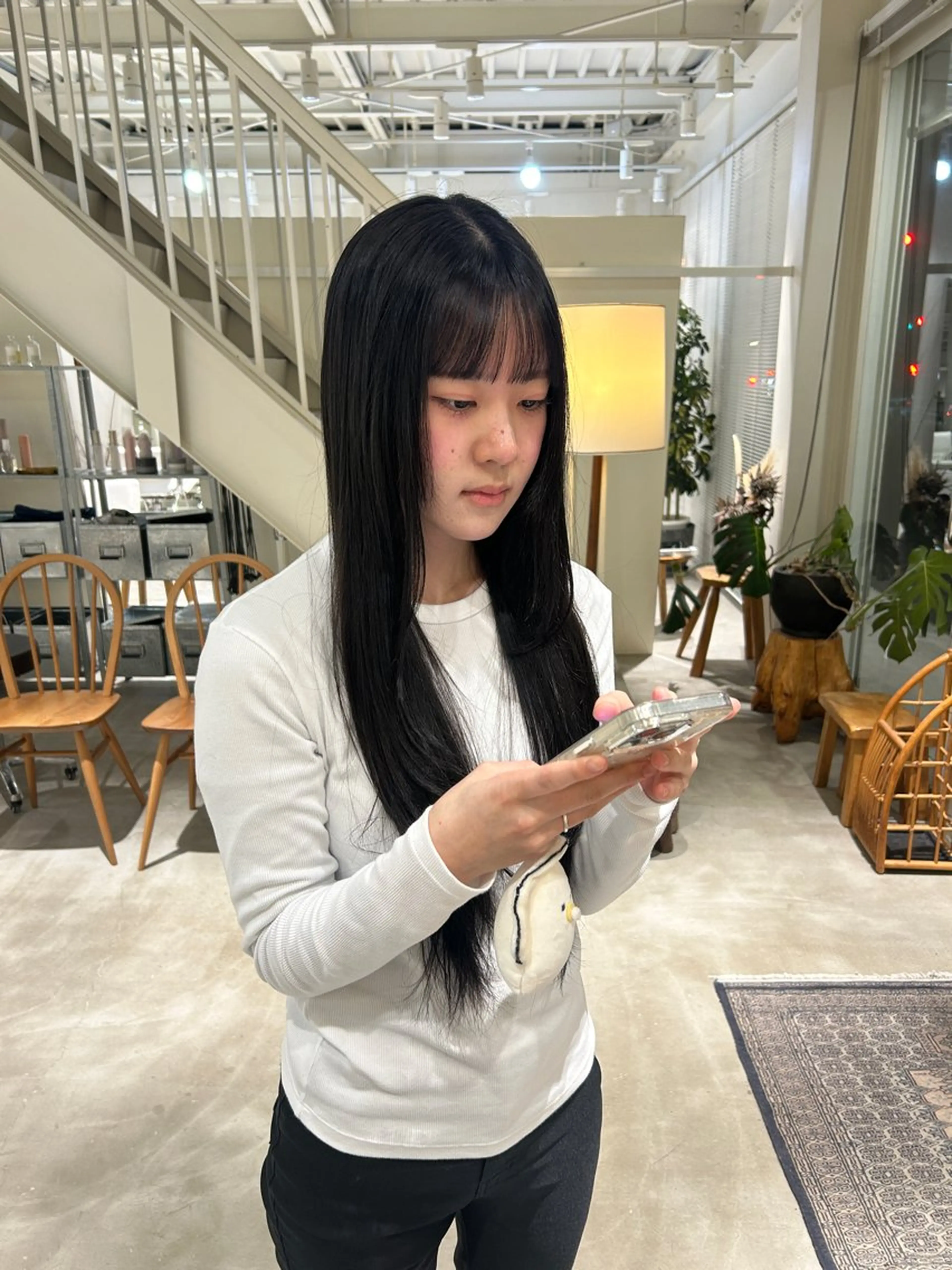 ロング カラー ヘアカラー 篠原 若奈のヘアスタイル