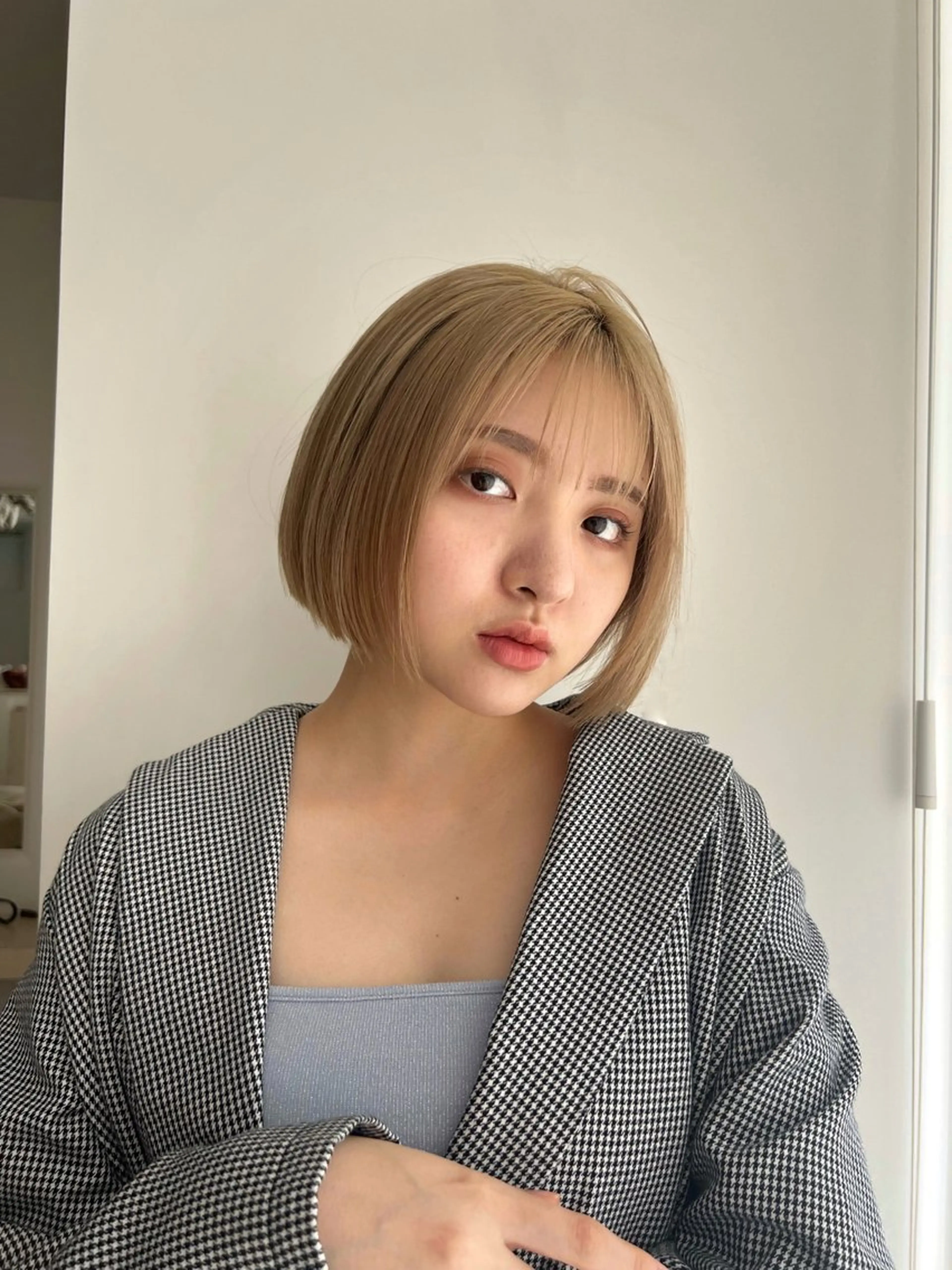 ショート カラー ベージュカラー ケアカラー ダブルカラー ヘアカラー トリートメント 透明感/明るめ ヘア/kazui🐈のヘアスタイル