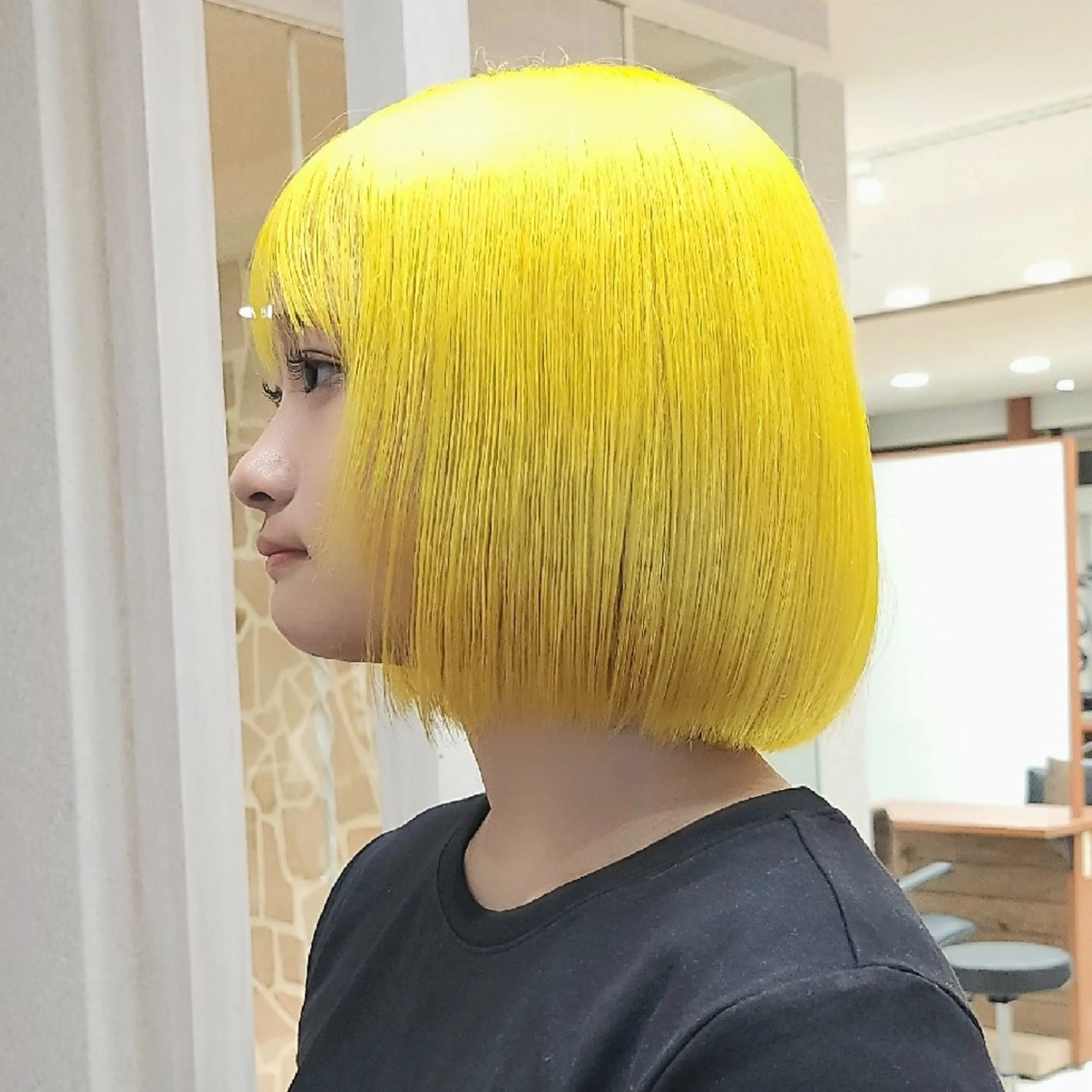 ミディアム カラー イエローカラー LYLICK所属・ケアブリーチ特化 same 🦈のヘアスタイル