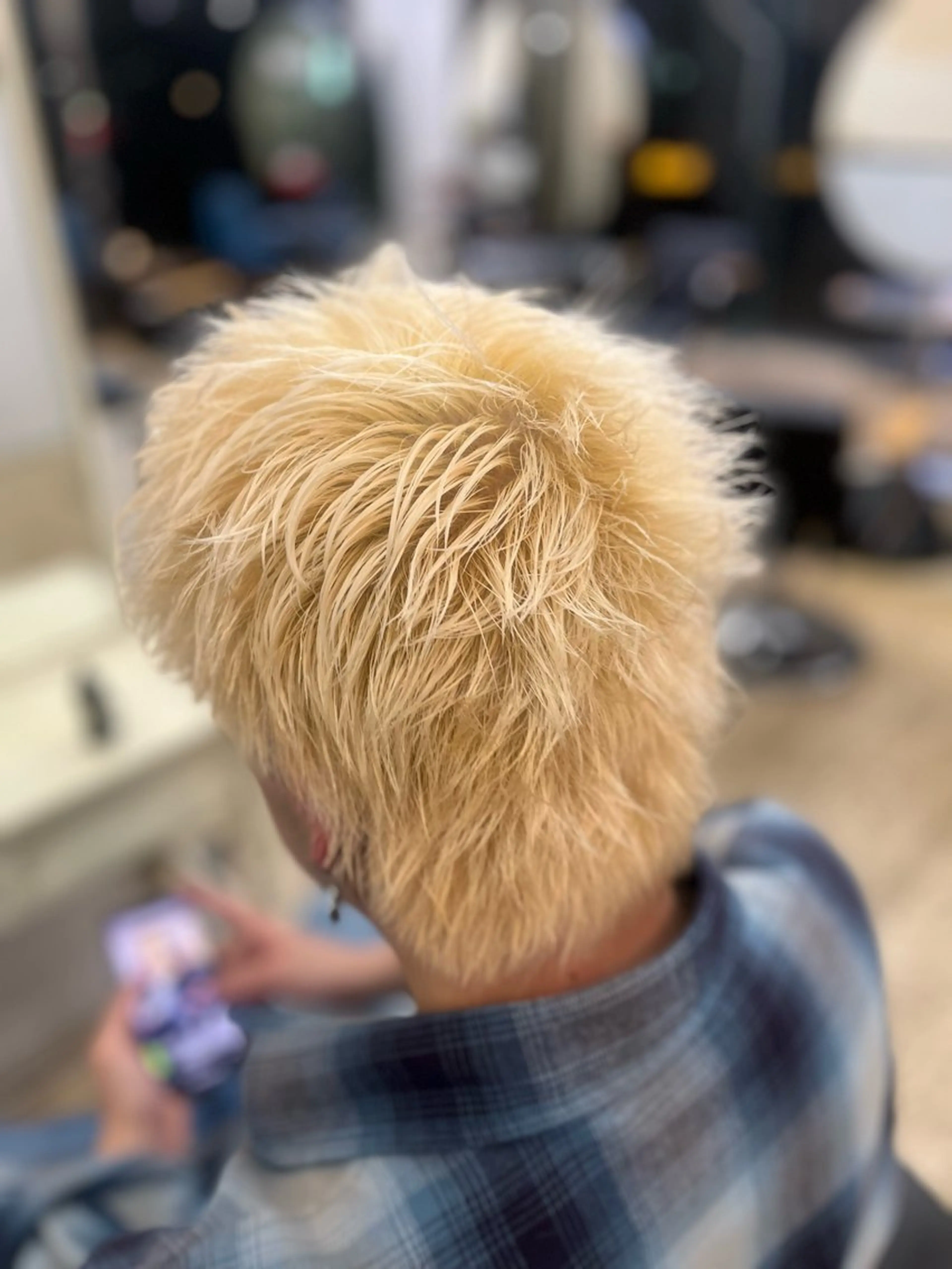 ショート ヘアカラー デザインカラー/ コーンロウのヘアスタイル