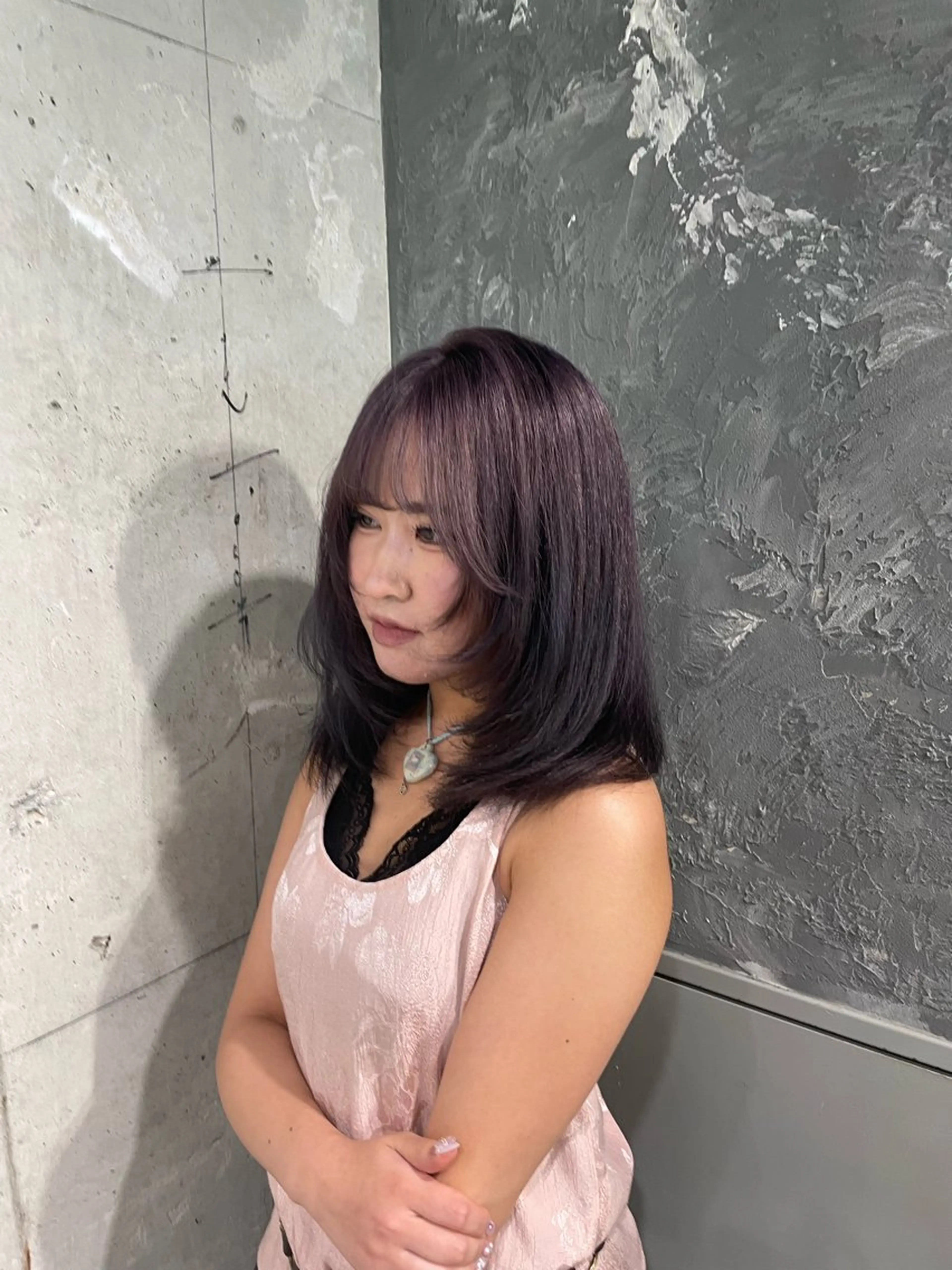 カラー ヘアカラー 🤍韓国ヘア🤍透明 感ベージュ/まりんのヘアスタイル