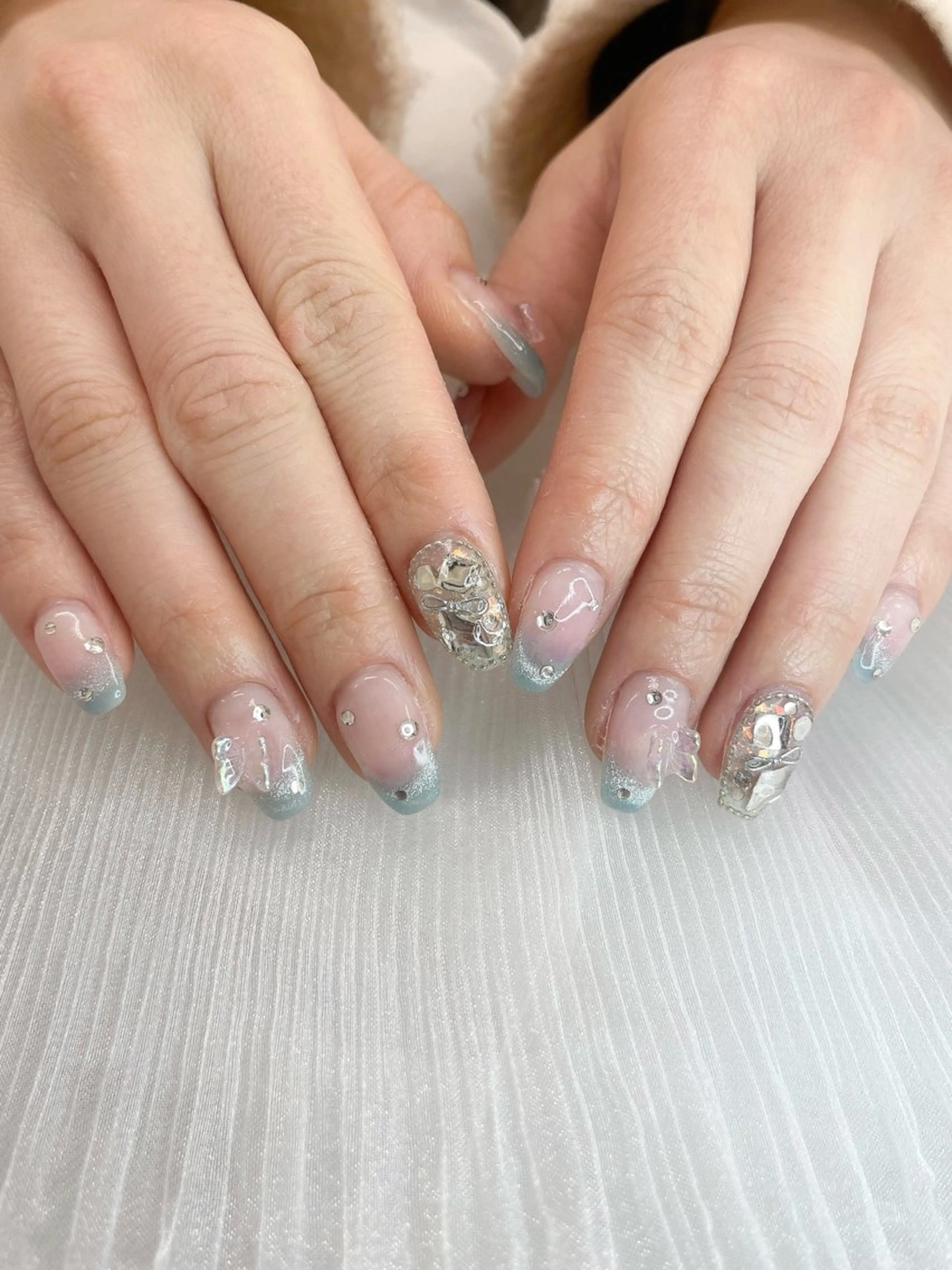 ネイル チークネイル マグネットネイル ハンドネイル 五十嵐 美智のネイルデザイン