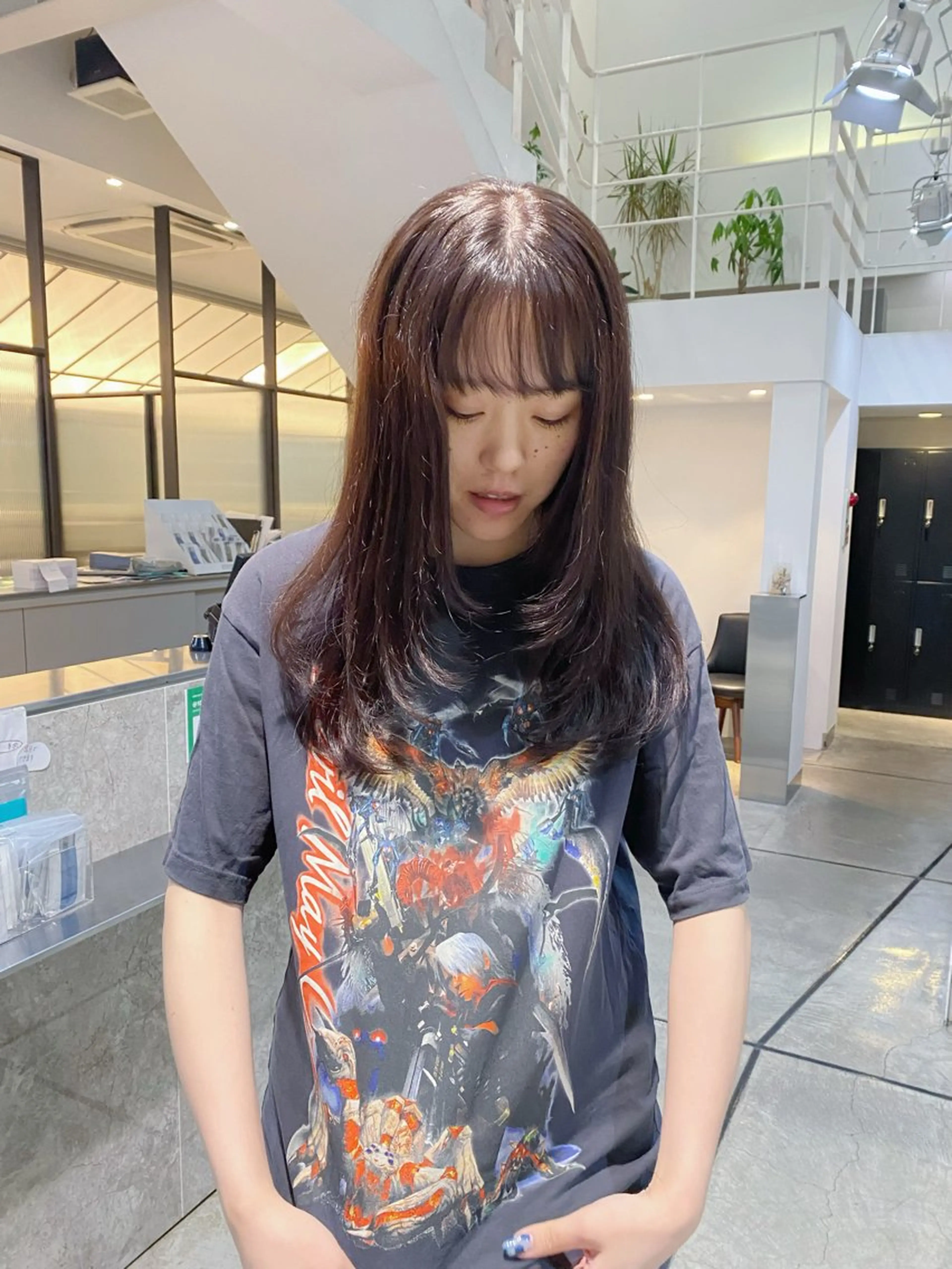 セミロング 野林 夏帆のヘアスタイル