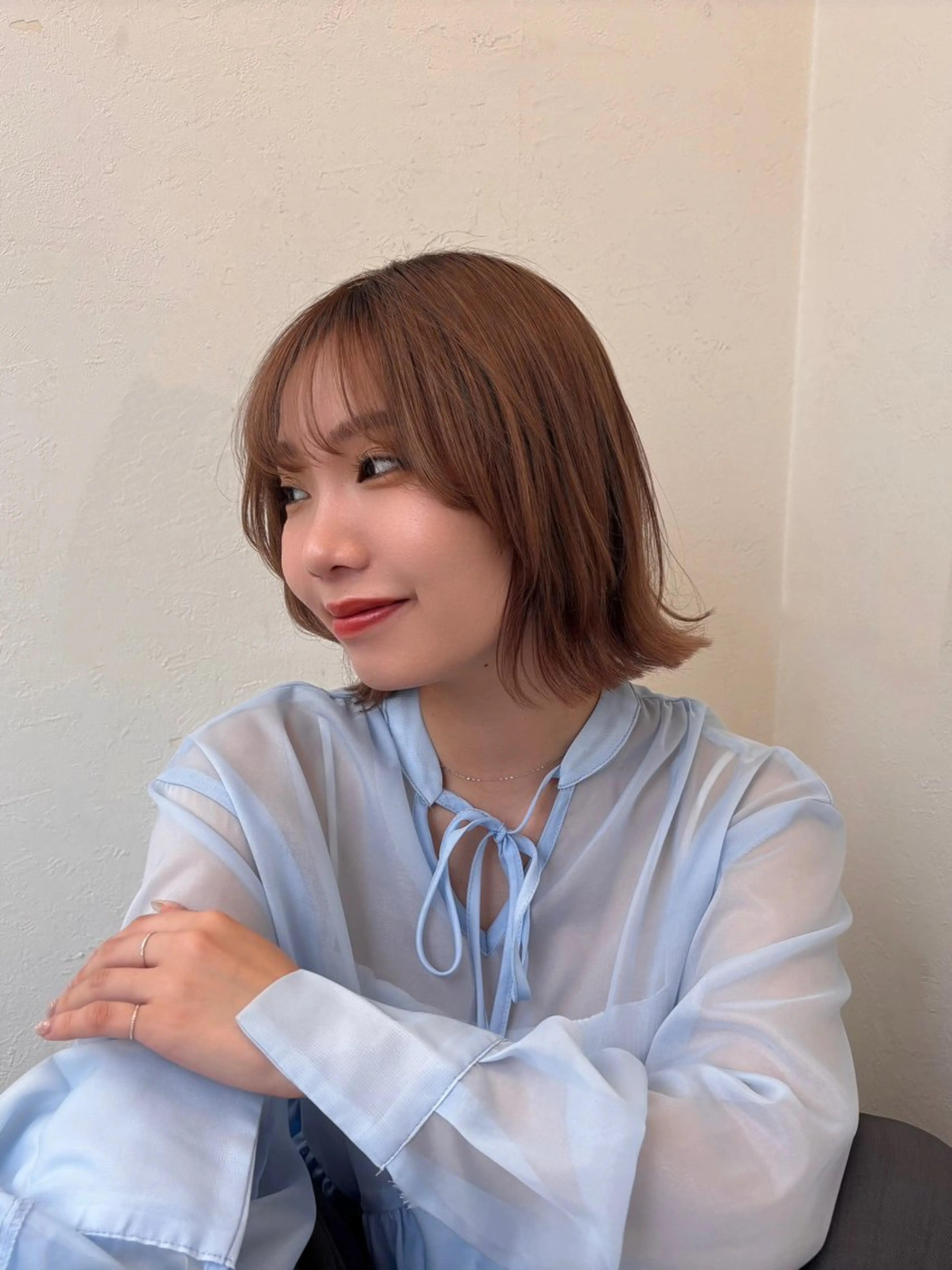 ショート カラー ヘアカラー カラーモデル募集✨ momokaのヘアスタイル
