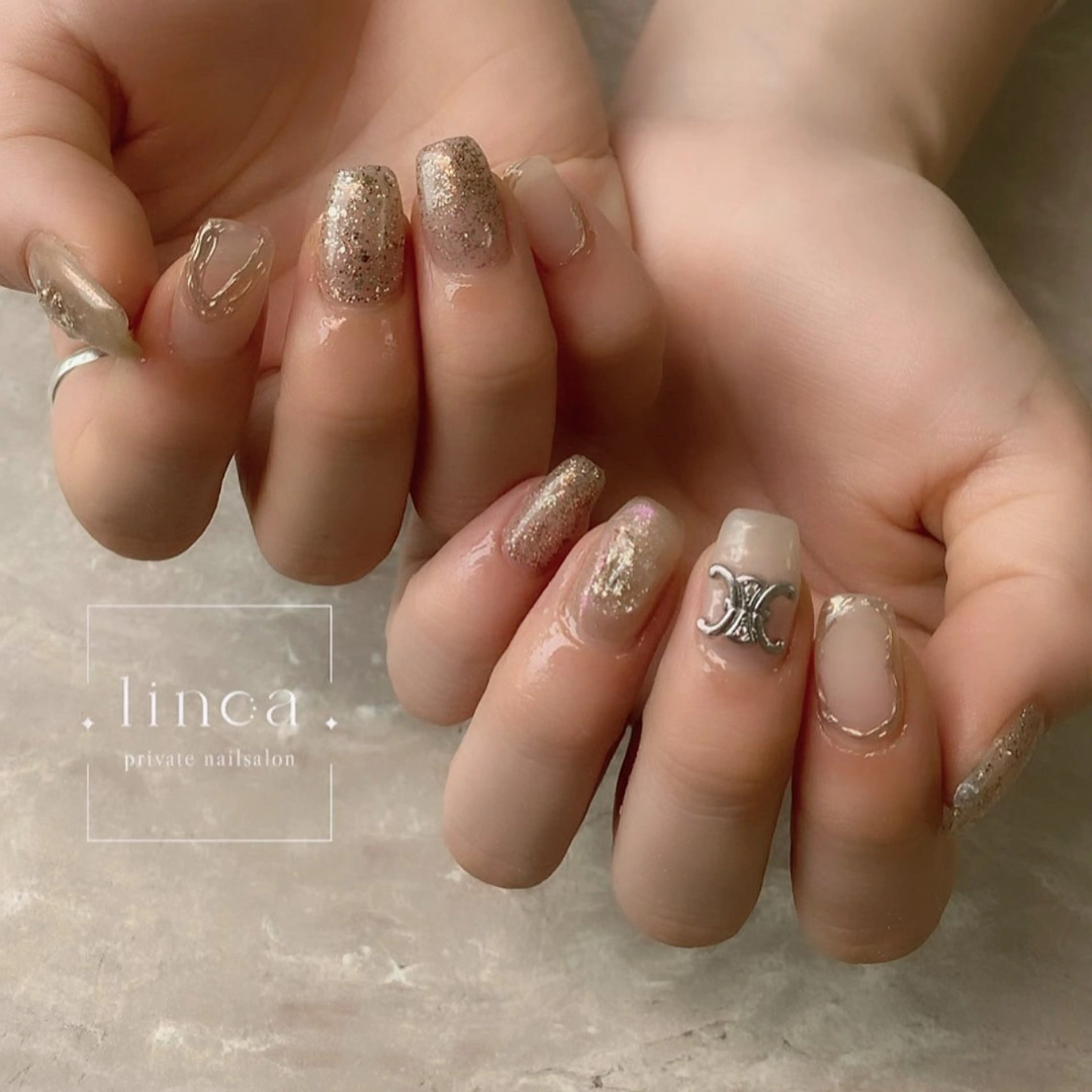 ネイル アートネイル ニュアンスネイル シンプルネイル linoa nailのネイルデザイン