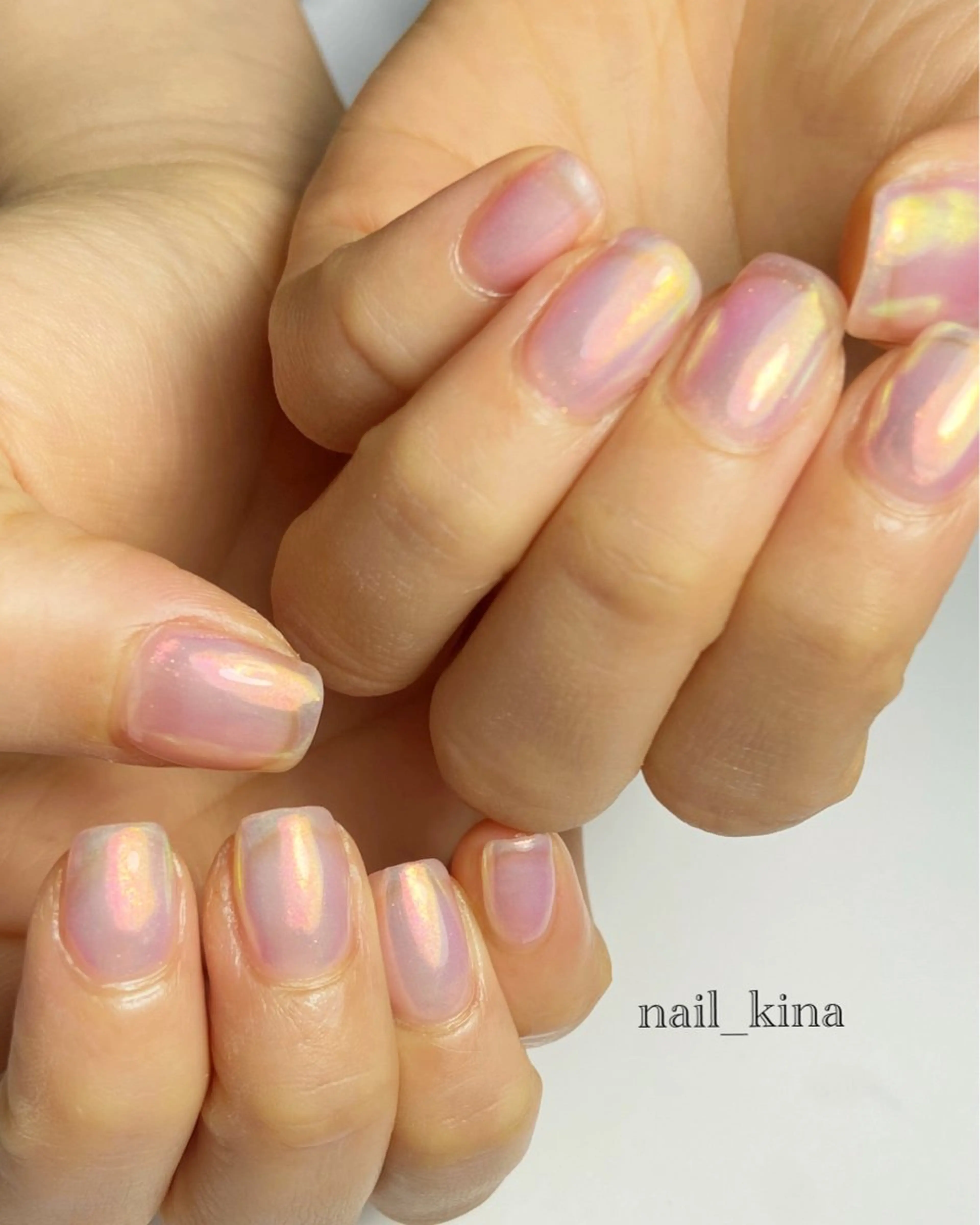 ネイル オーロラネイル nail_ kinaのネイルデザイン