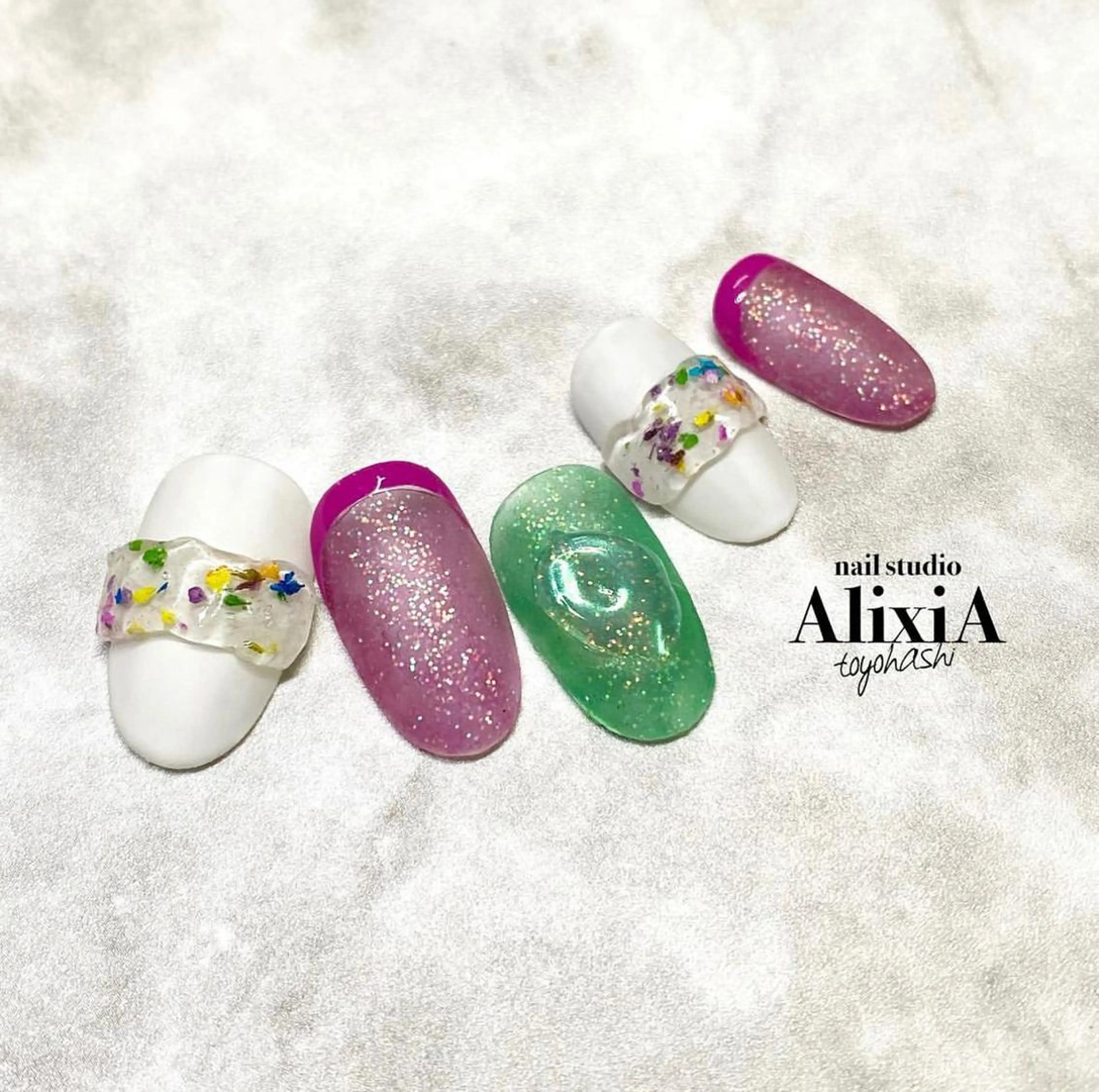 ネイル AlixiA   nail studio所属・AlixiA ゆみのネイルデザイン