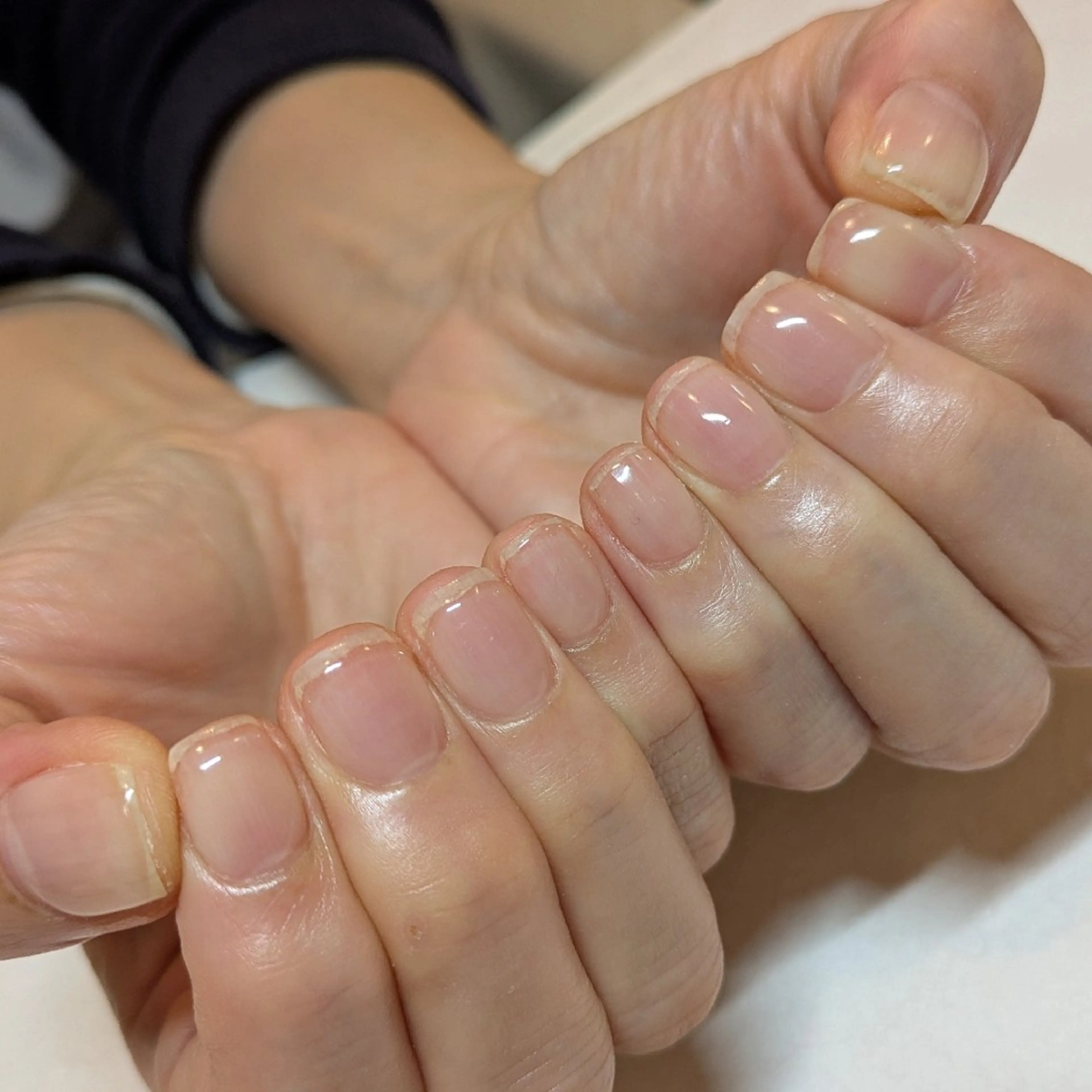 ネイル クリアネイル ジェヌインネイル 河内のネイルデザイン