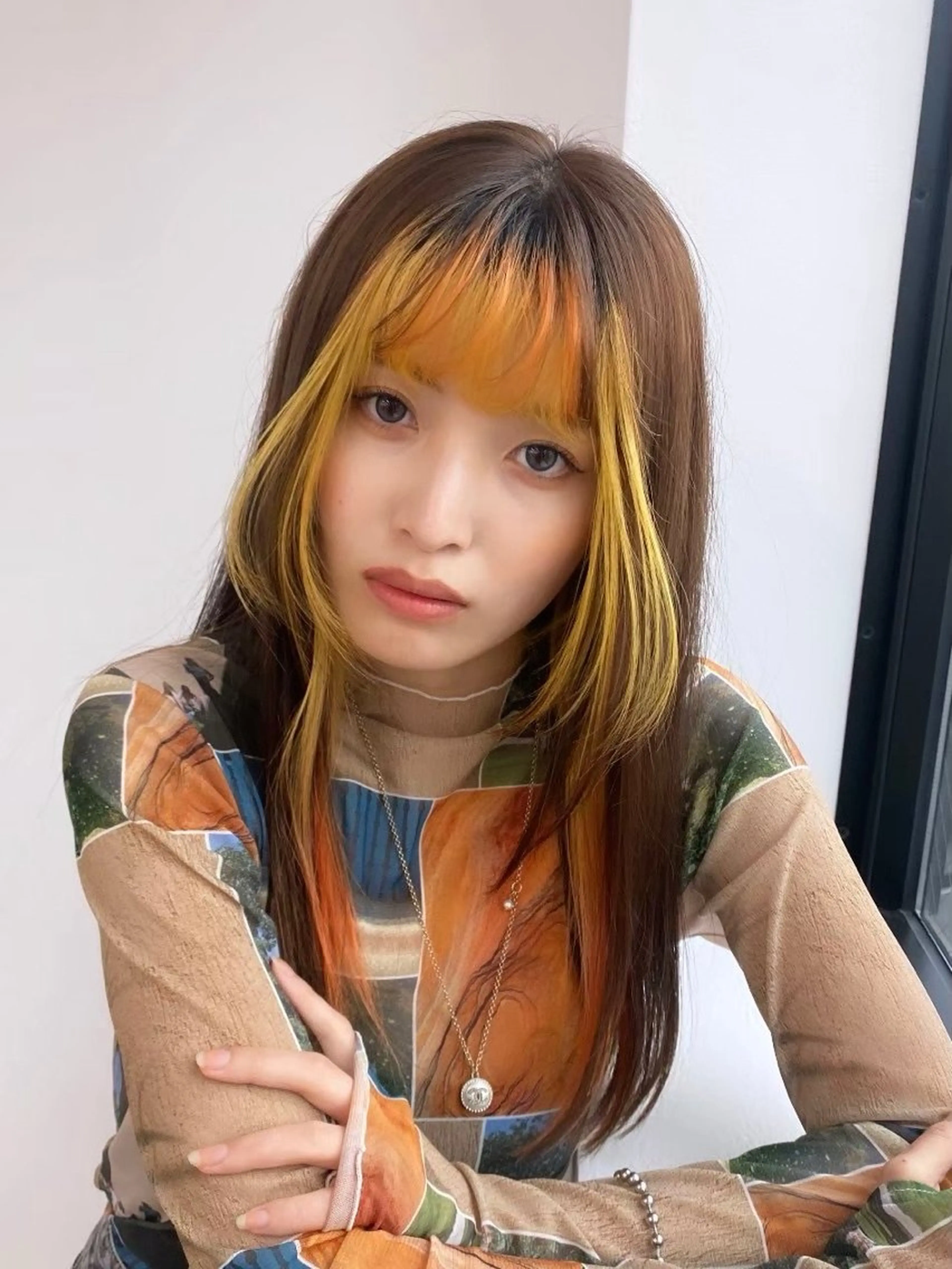 ロング カラー ヘアカラー トリートメント ヘアセット ハイトーンレイヤー 🦋🌷Shuriのヘアスタイル