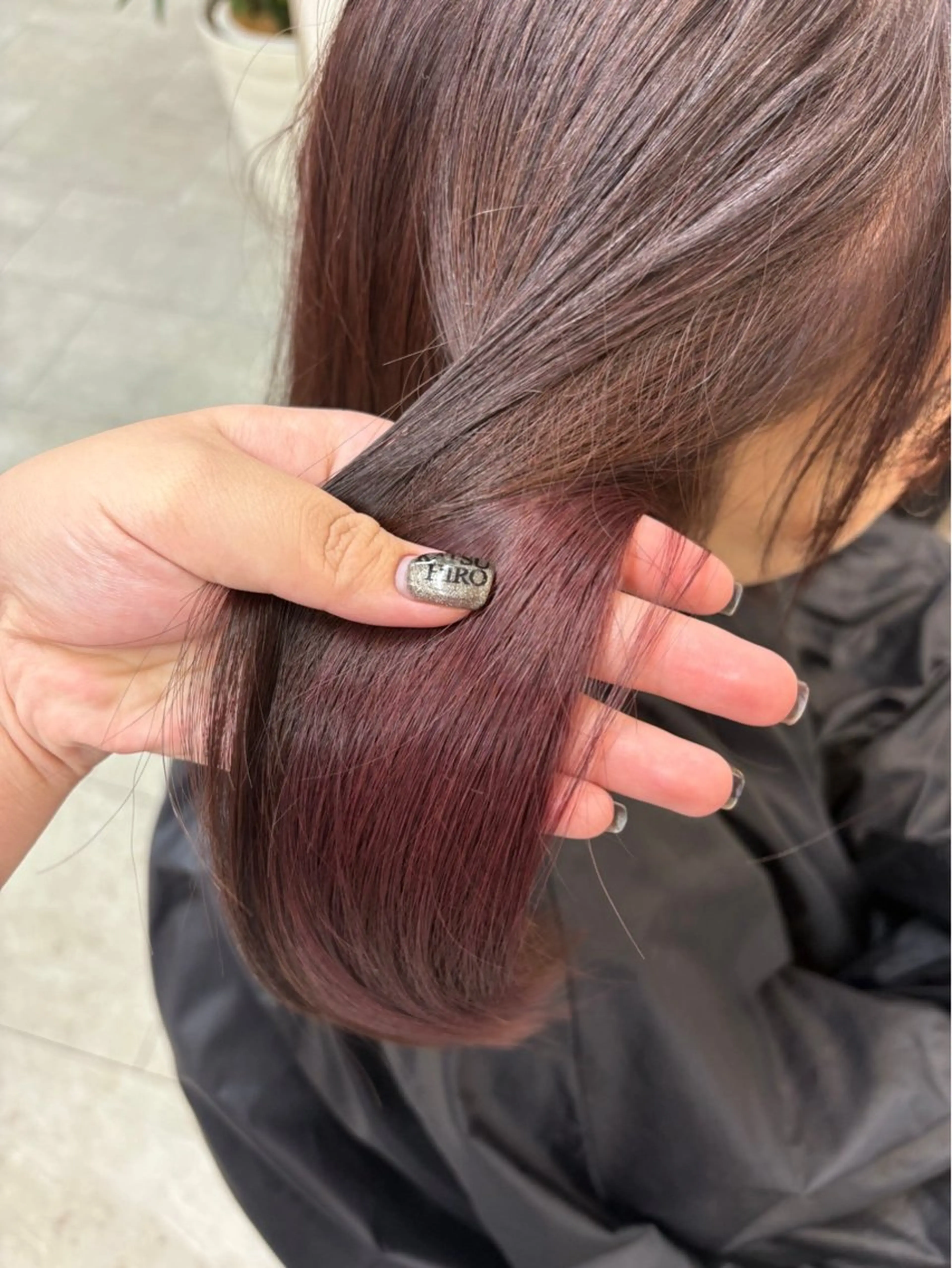 セミロング neaf 六本木店所属・六本木🩷ハイライト 望月彩音のヘアスタイル
