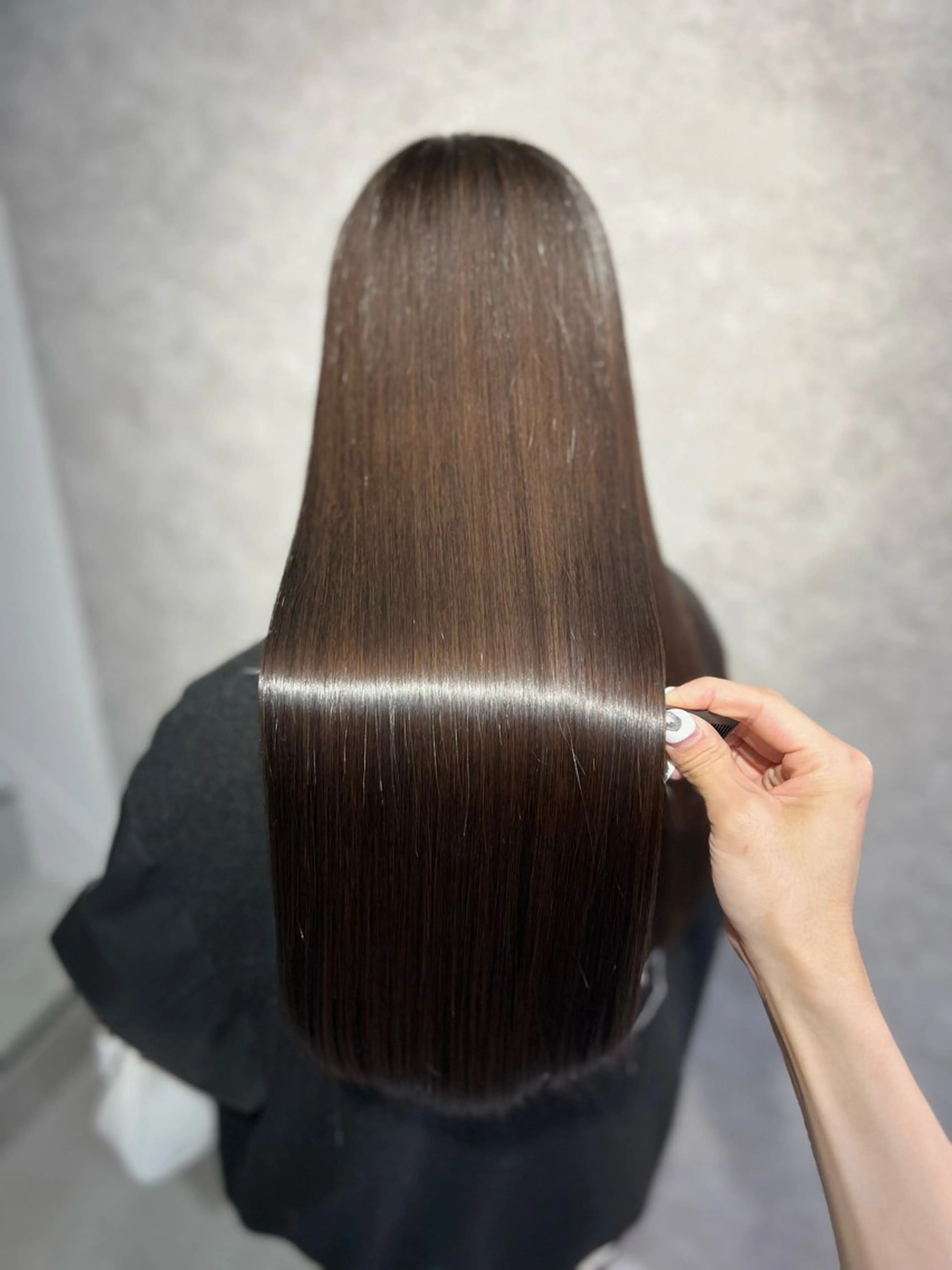 ロング 縮毛矯正 レイヤー×透明感 🇰🇷鈴木啓太のヘアスタイル