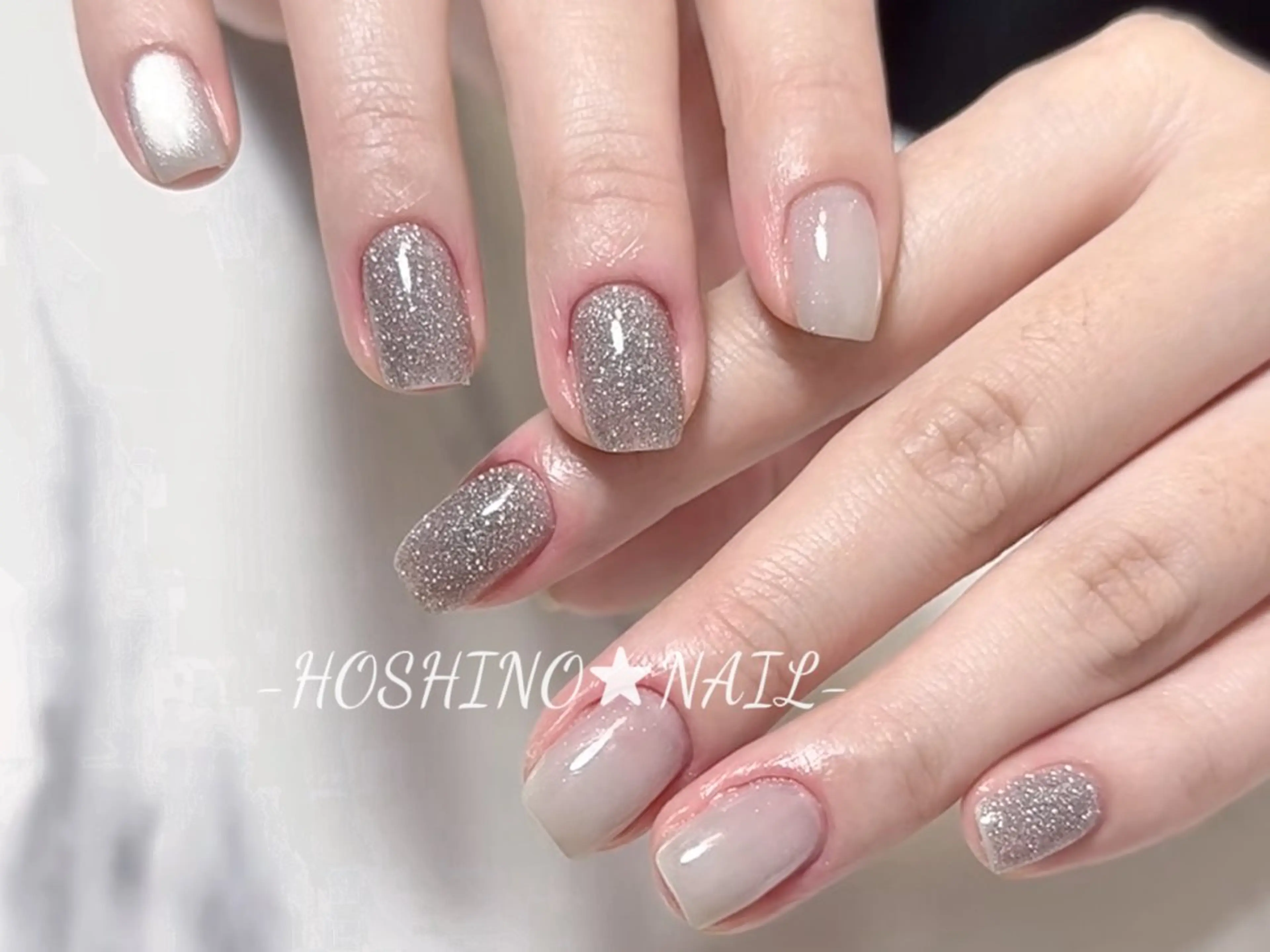 ネイル オーロラネイル チークネイル ドット フットネイル フレンチネイル ハンドネイル ハンドケア ★HOSHINO NAIL★新宿店のネイルデザイン