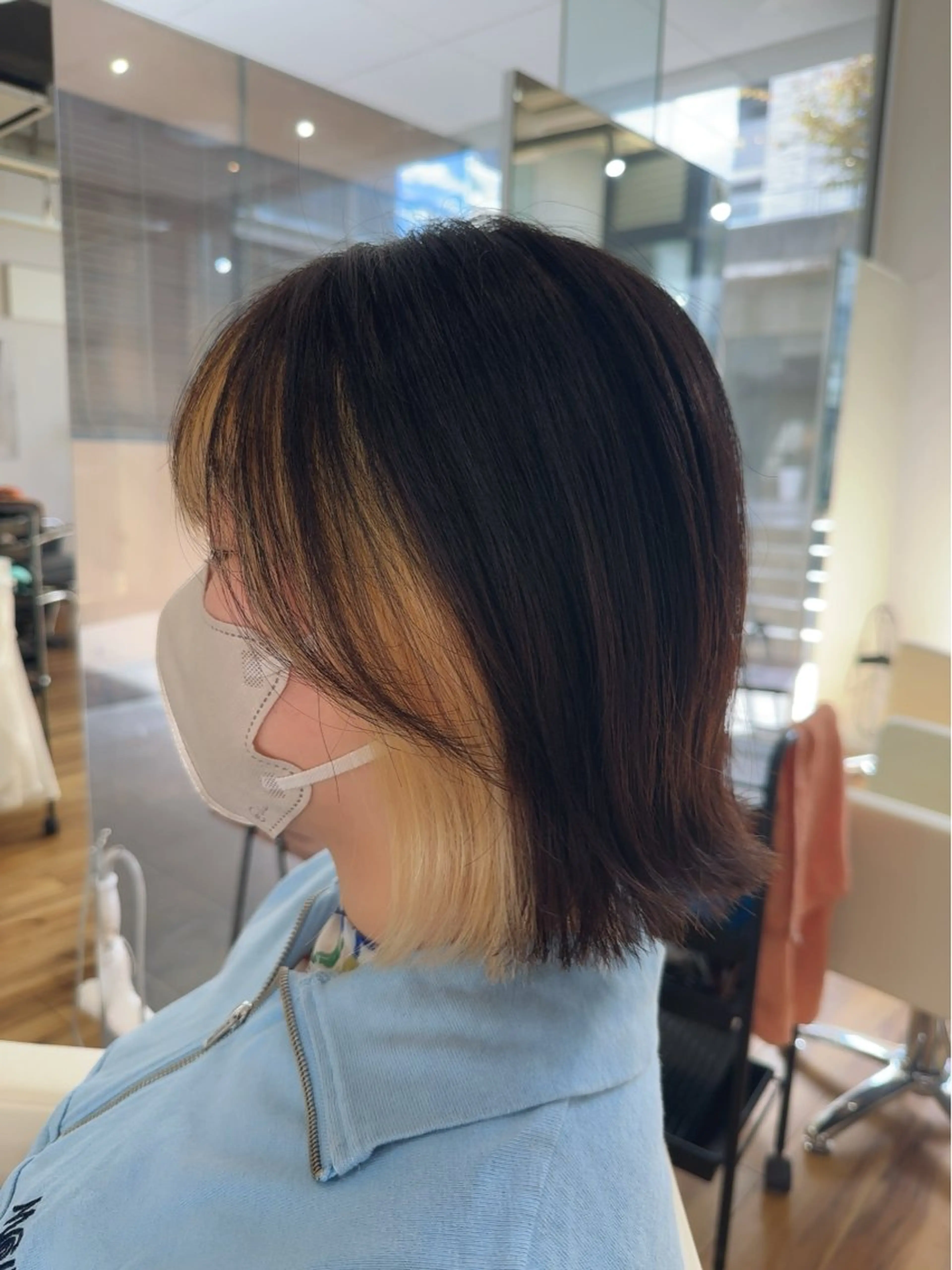 ショート ボブ 外ハネヘア 大原 正寛のヘアスタイル