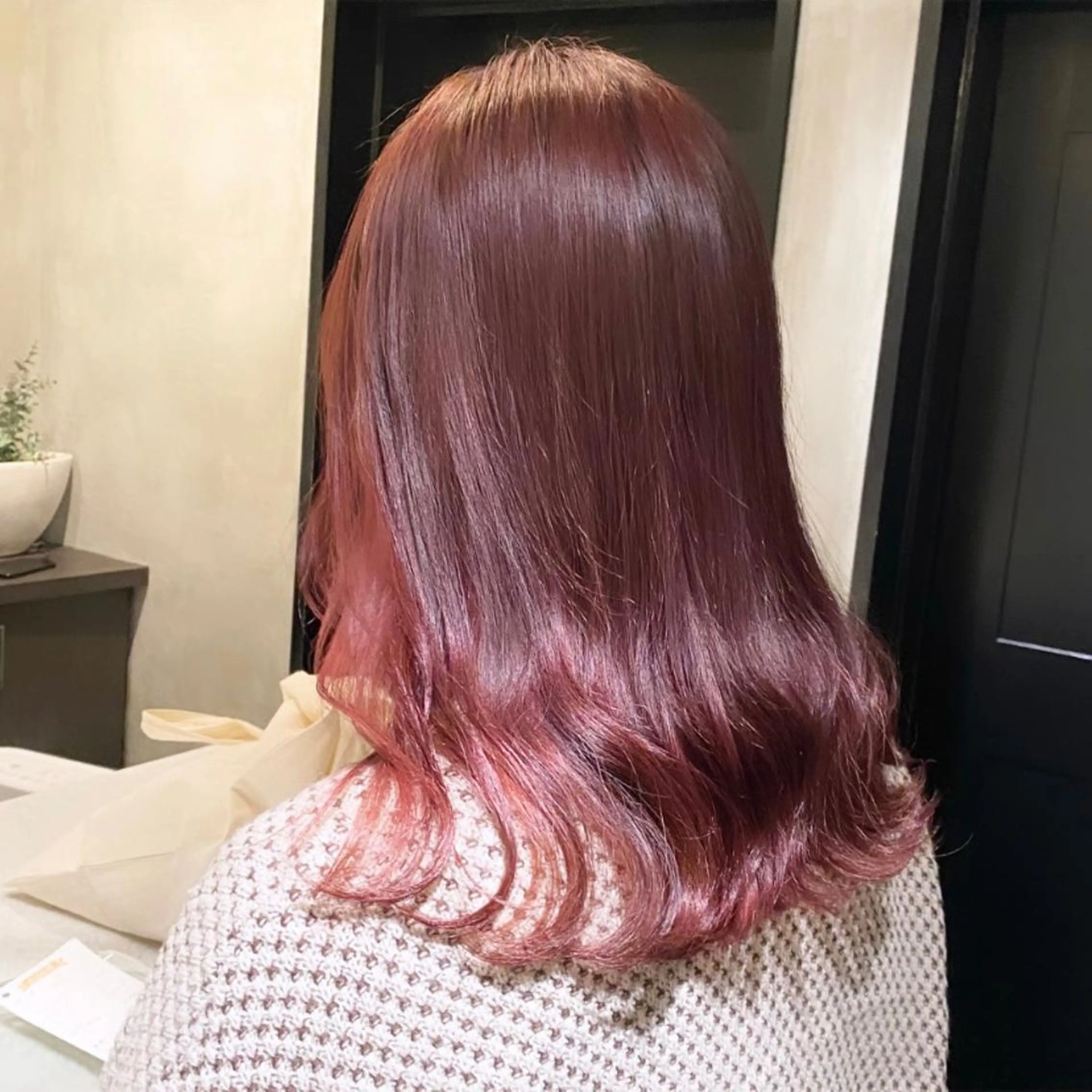 セミロング カラー 💗ガーリーヘア🎀 saki💗のヘアスタイル