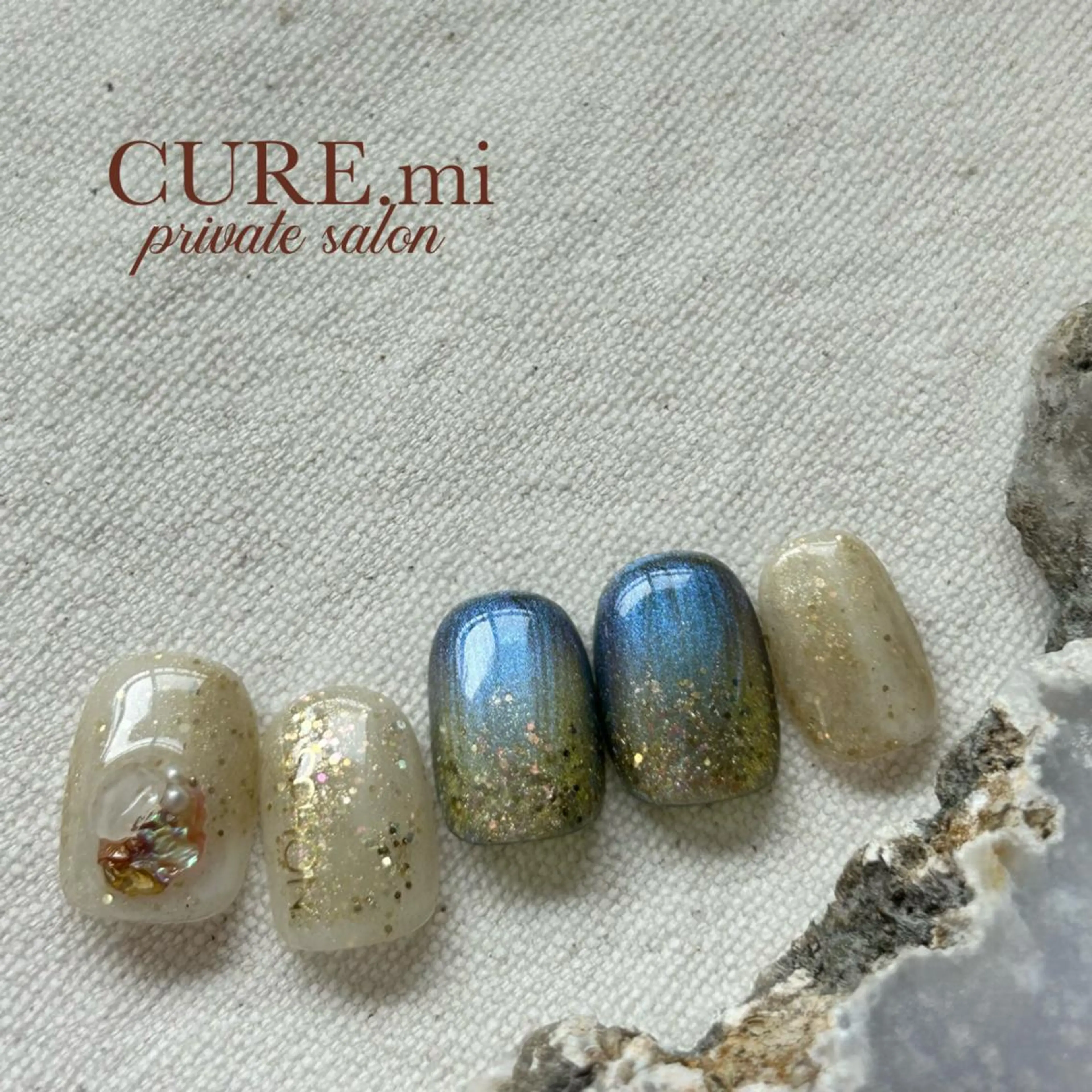 ネイル マグネットネイル ハンドネイル ハンドケア CURE.mi所属・伊藤 美香のネイルデザイン
