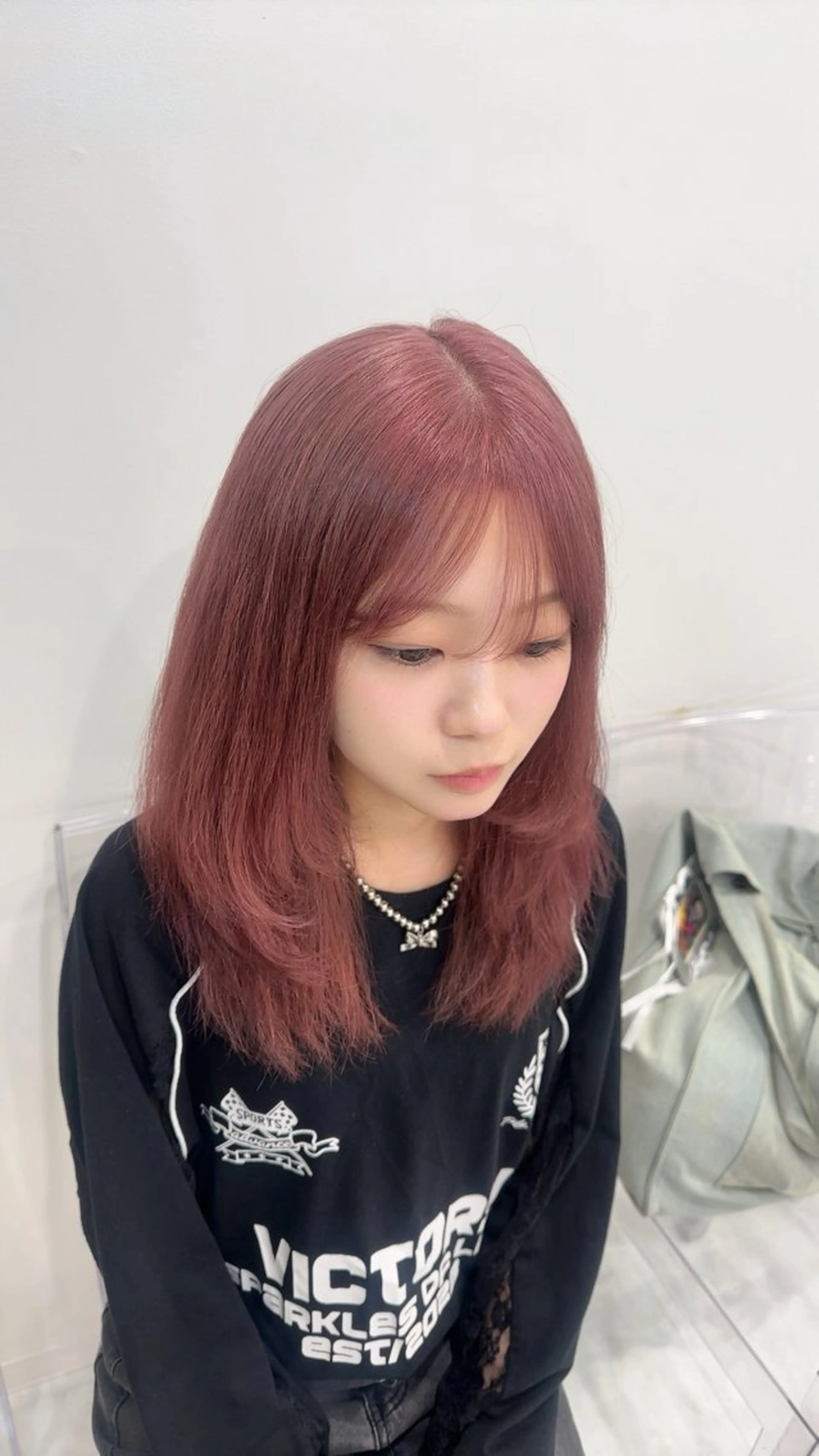 ミディアム カラー ハイトーン🌈メンズ カット♡Machanのヘアスタイル