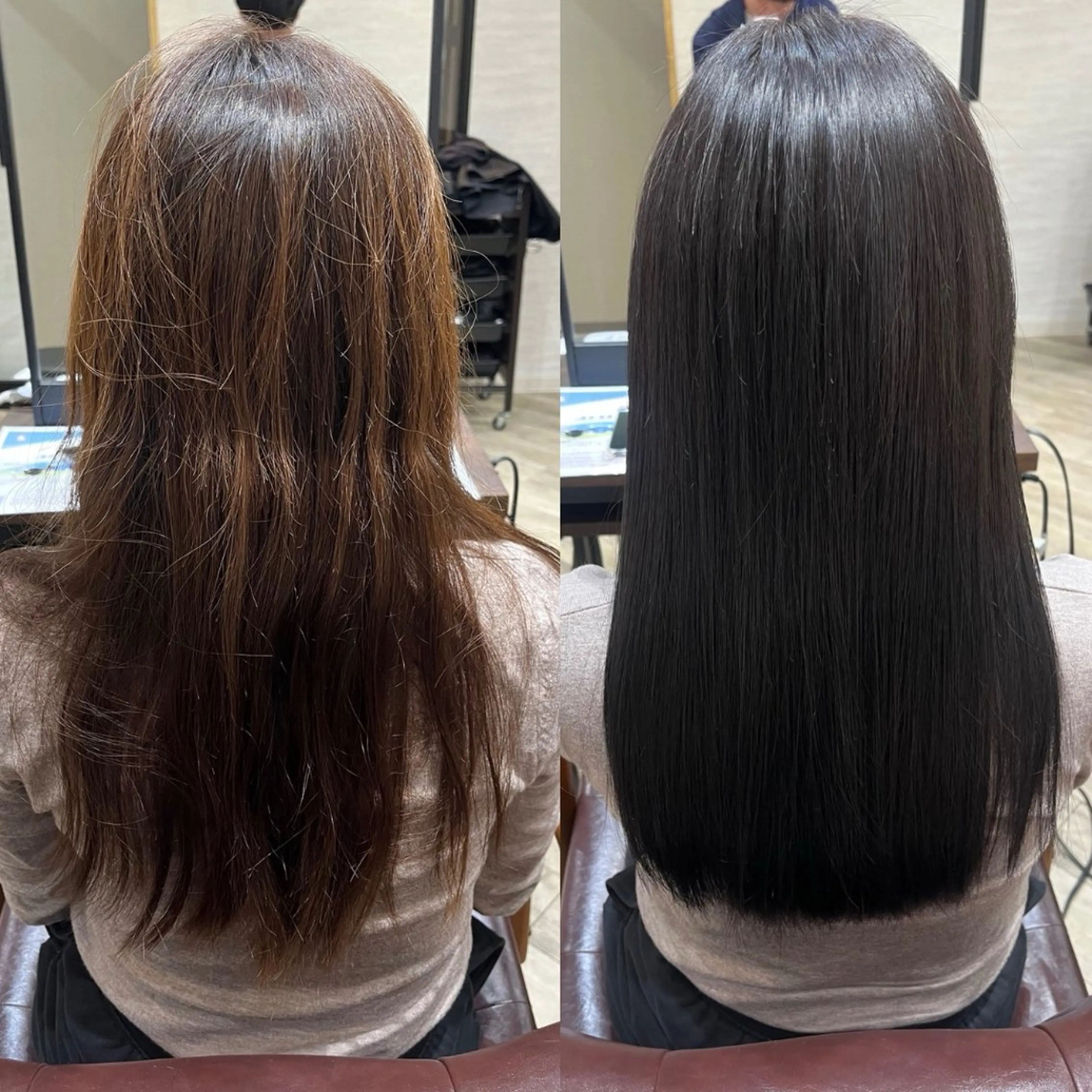 ロング ヘアカラー トリートメント ✨髪質改善✨ 縮毛矯正/佐藤恵太のヘアスタイル